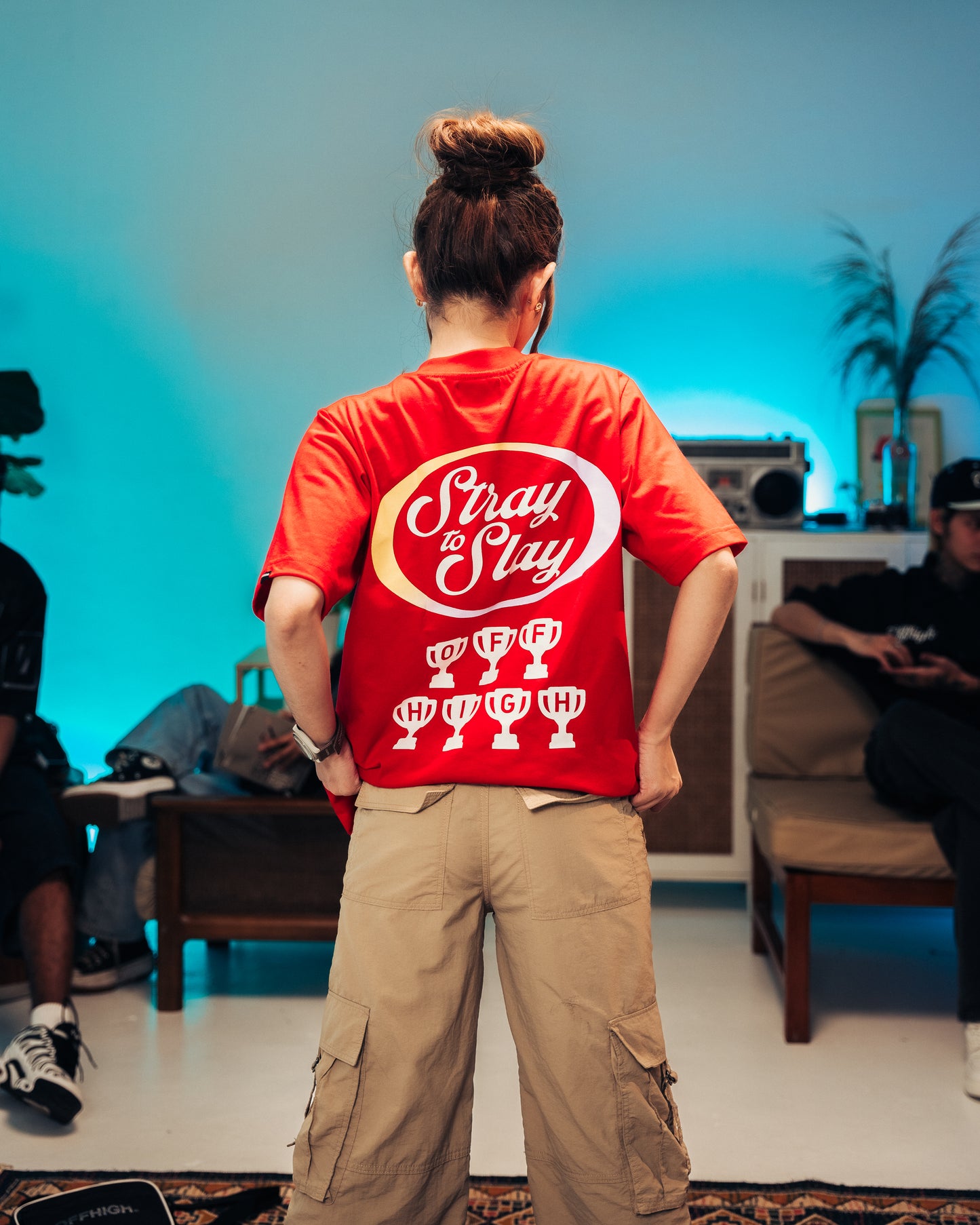 OFFHIGH STRAY TO SLAY RED TSHIRT