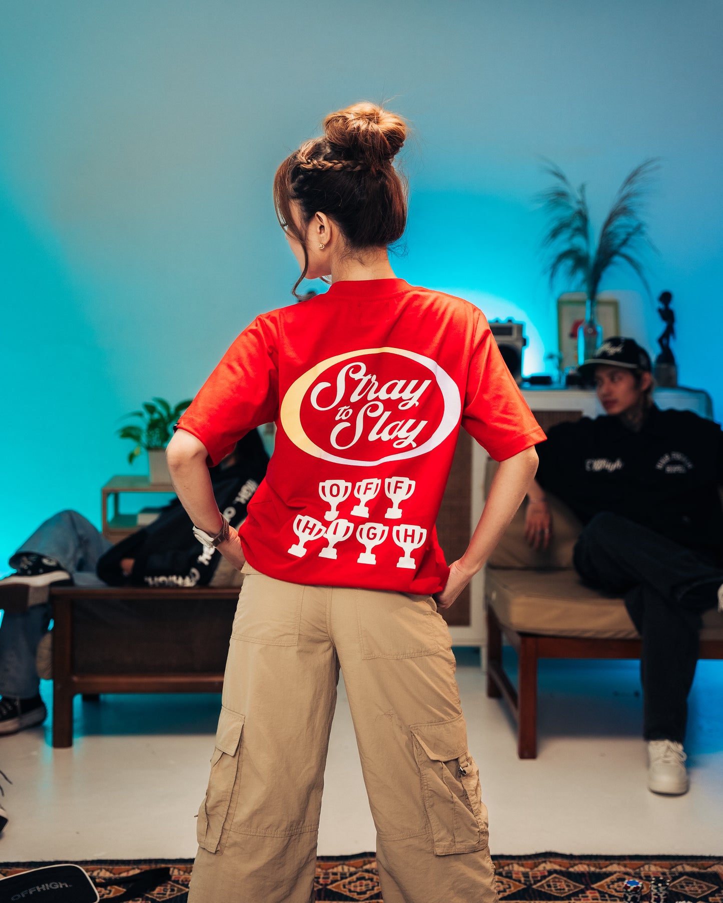 OFFHIGH STRAY TO SLAY RED TSHIRT