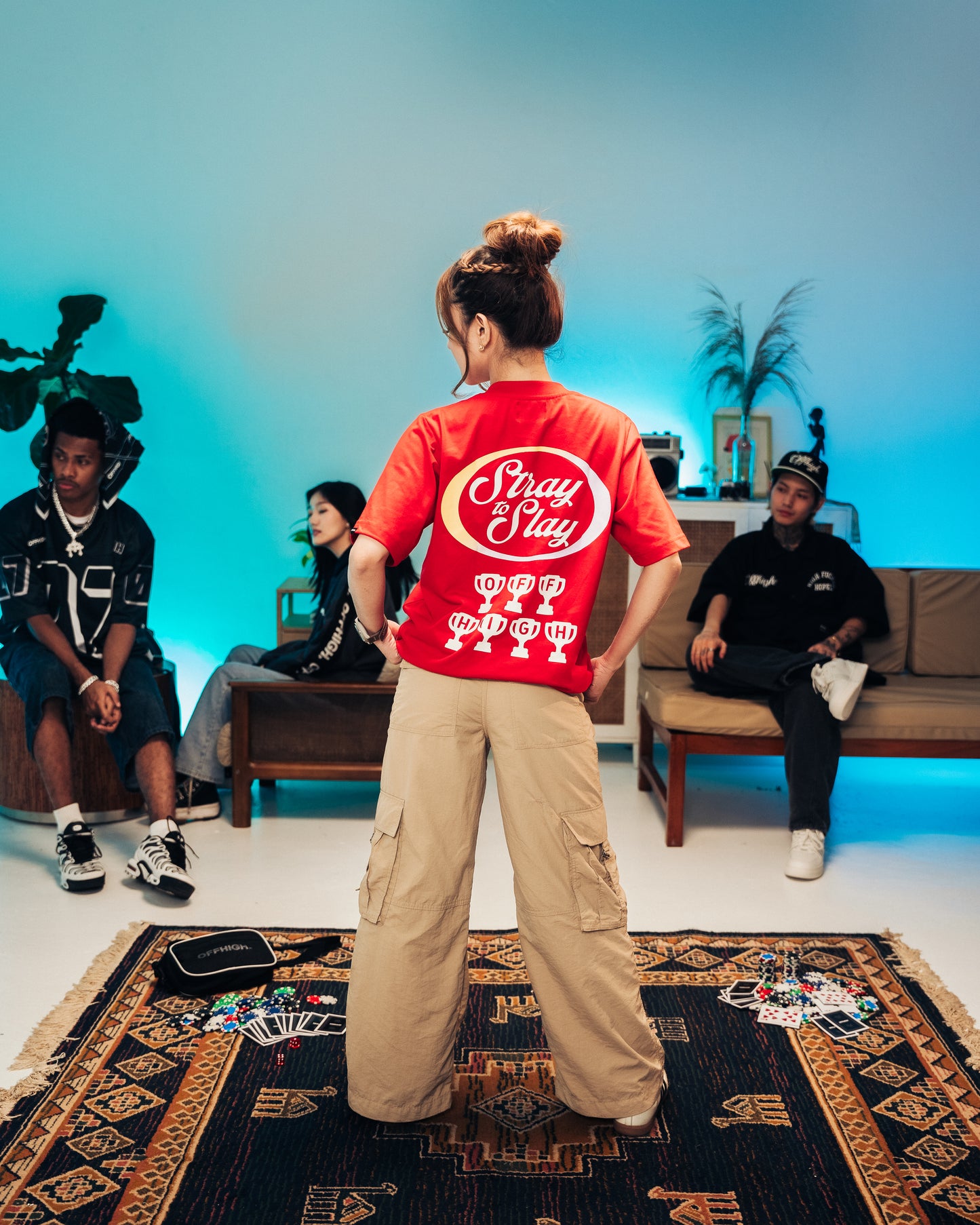 OFFHIGH STRAY TO SLAY RED TSHIRT