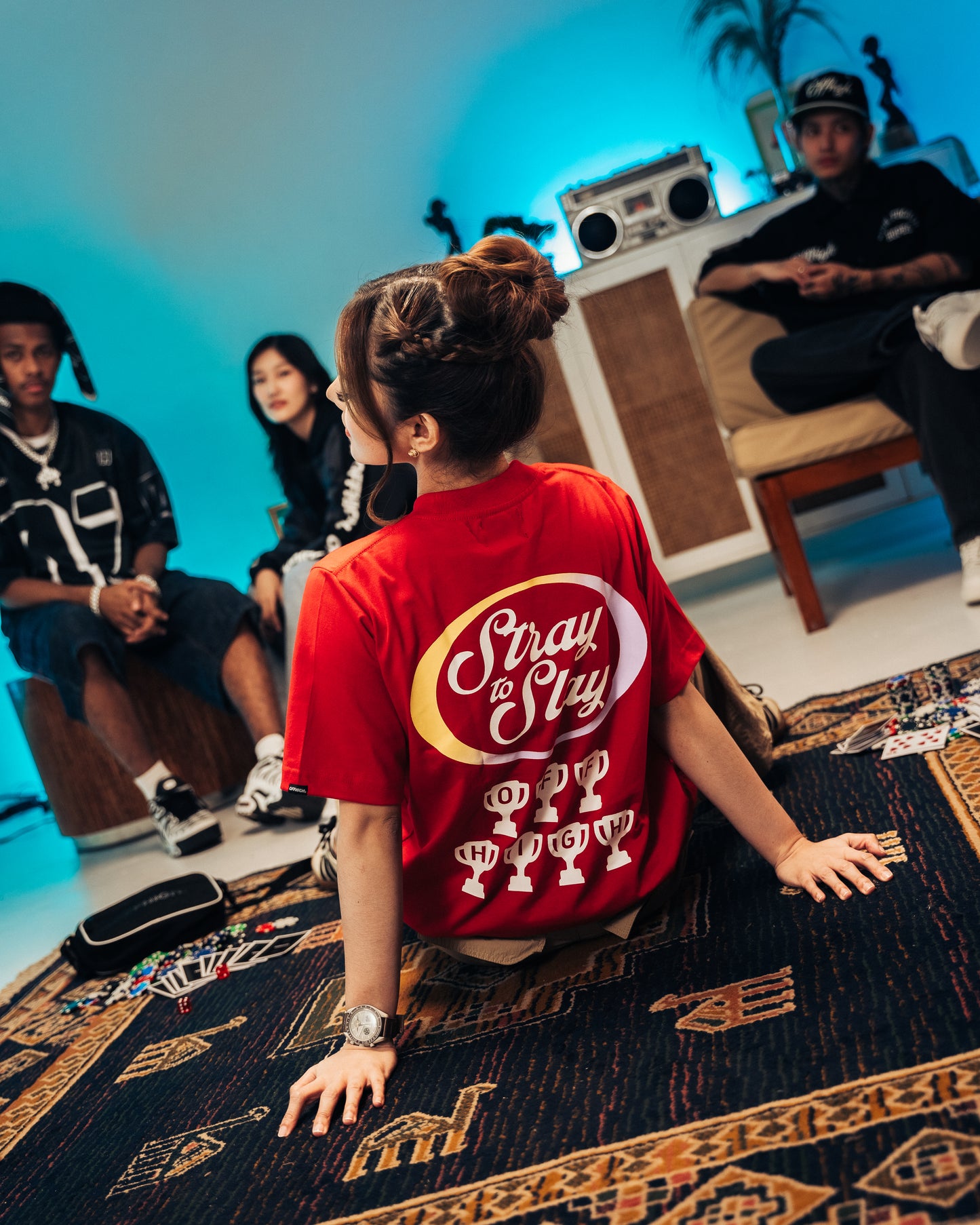 OFFHIGH STRAY TO SLAY RED TSHIRT