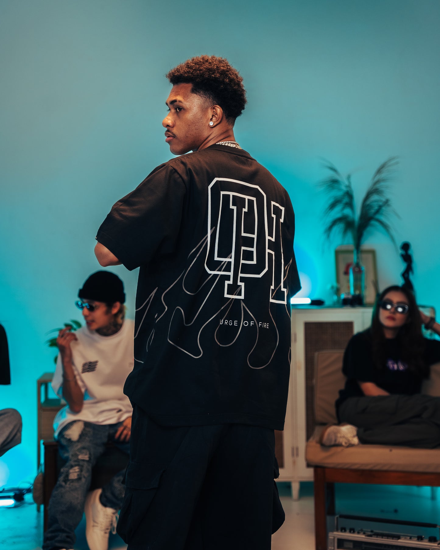 OFFHIGH URGE OF FIRE BLACK TSHIRT