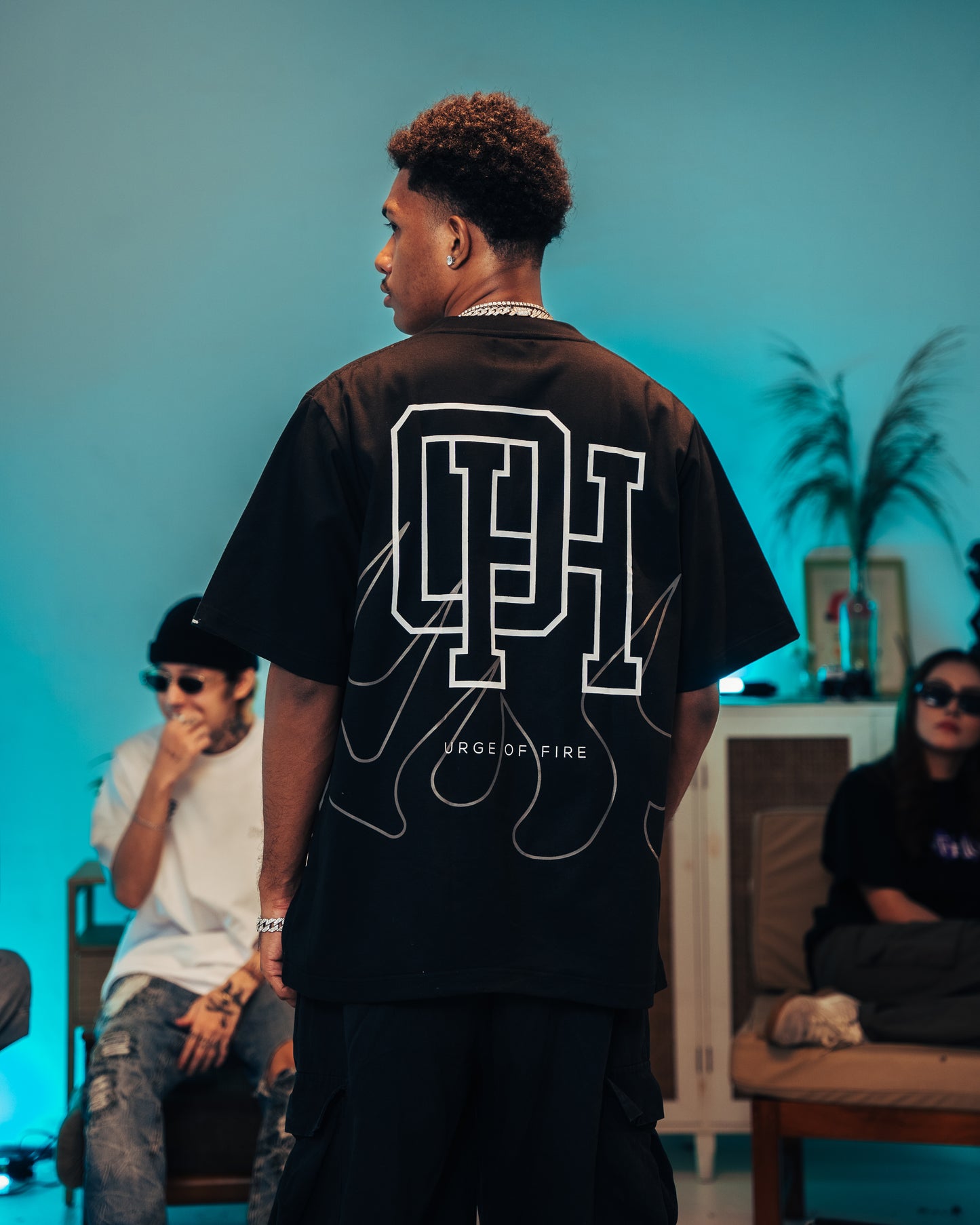 OFFHIGH URGE OF FIRE BLACK TSHIRT