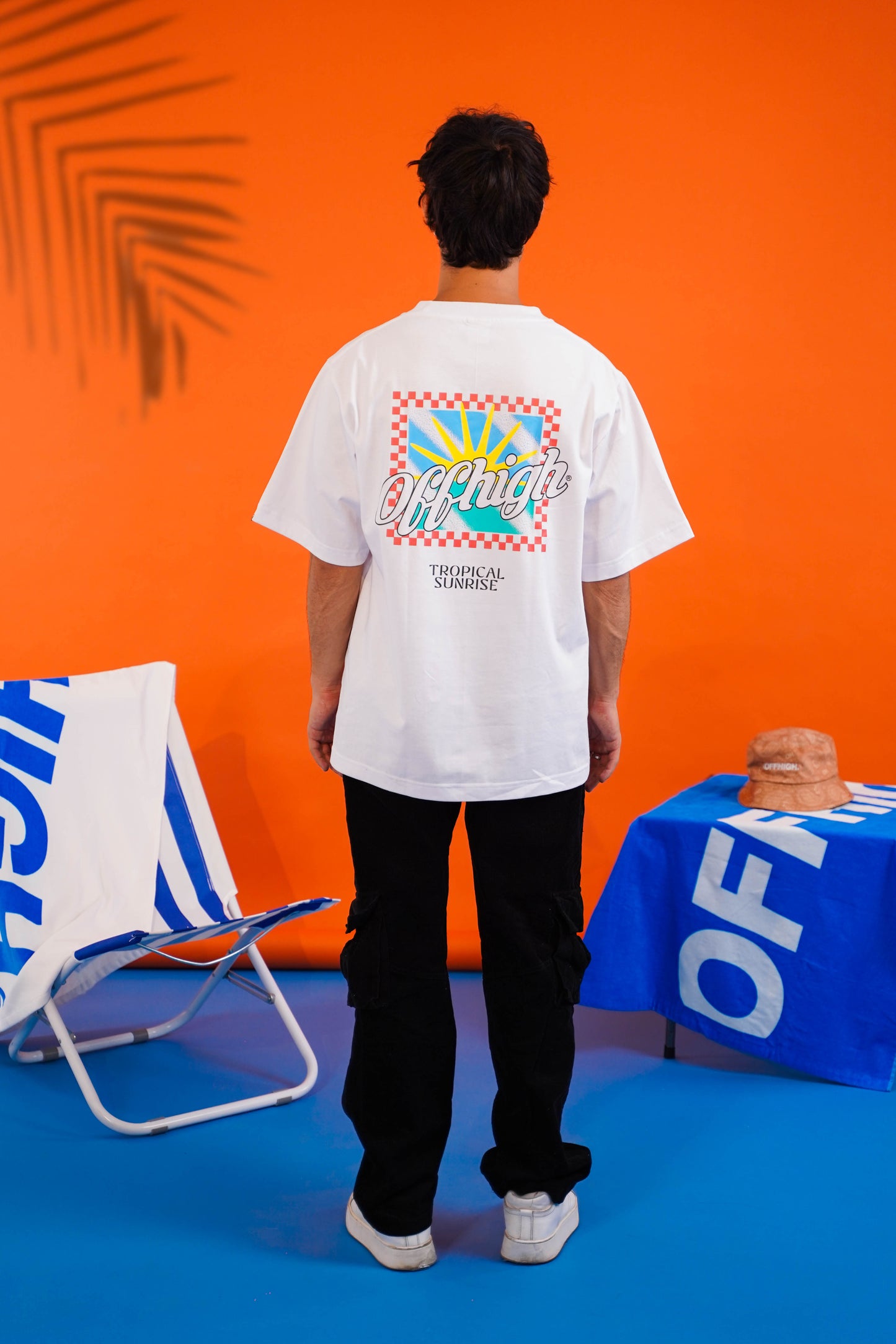 OFFHIGH TROPICAL SUNRISE WHITE TSHIRT