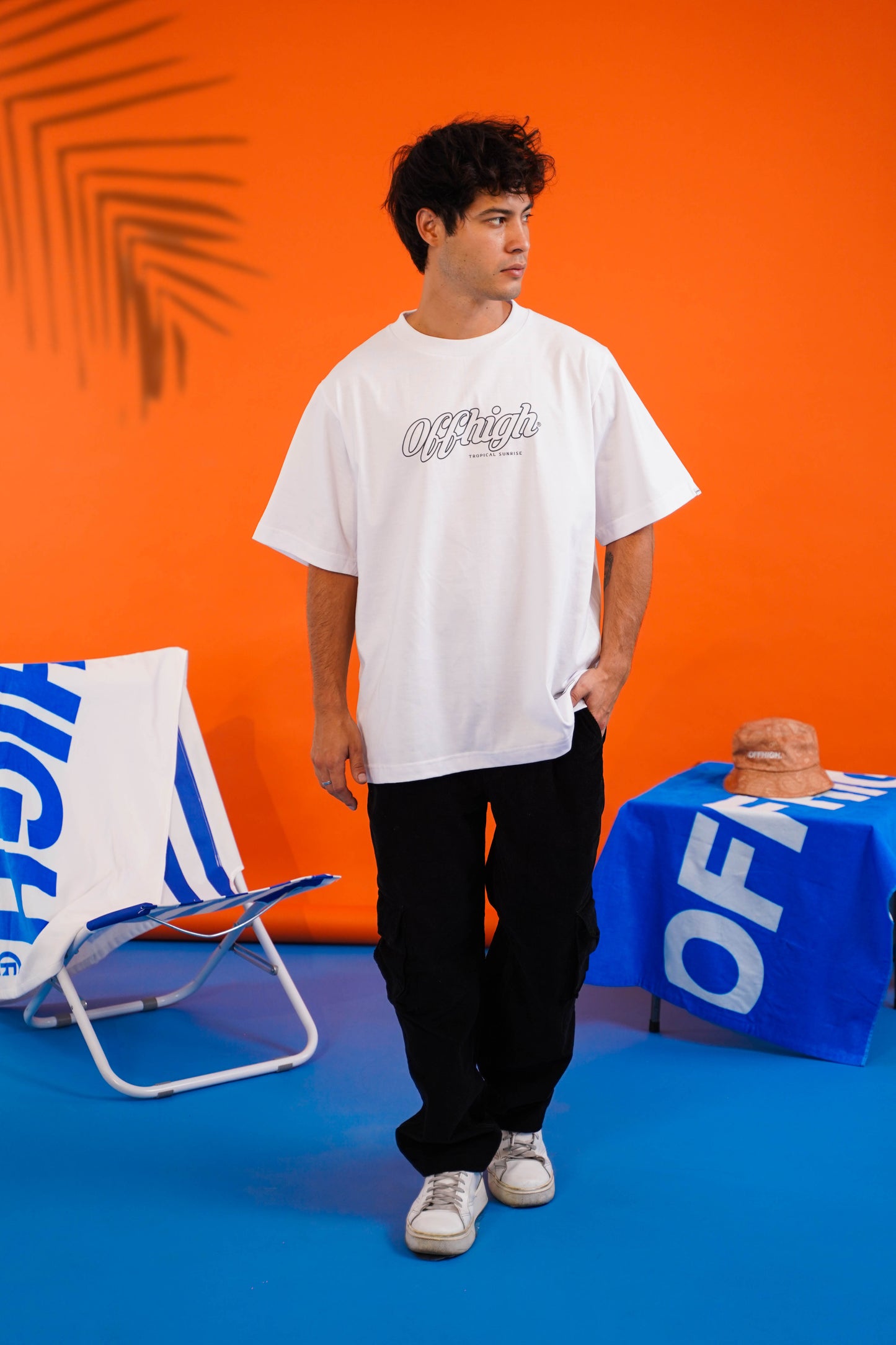 OFFHIGH TROPICAL SUNRISE WHITE TSHIRT