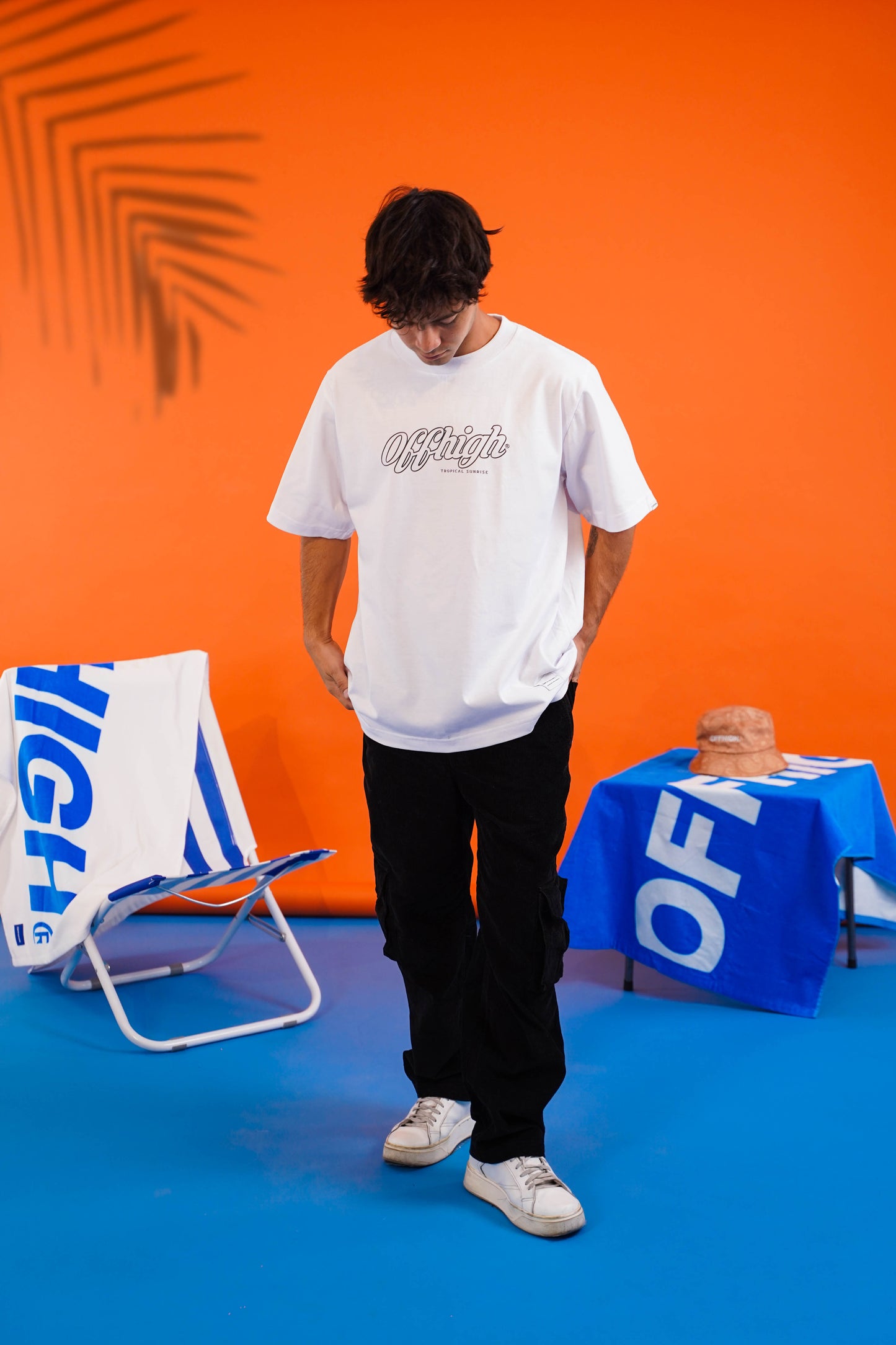 OFFHIGH TROPICAL SUNRISE WHITE TSHIRT