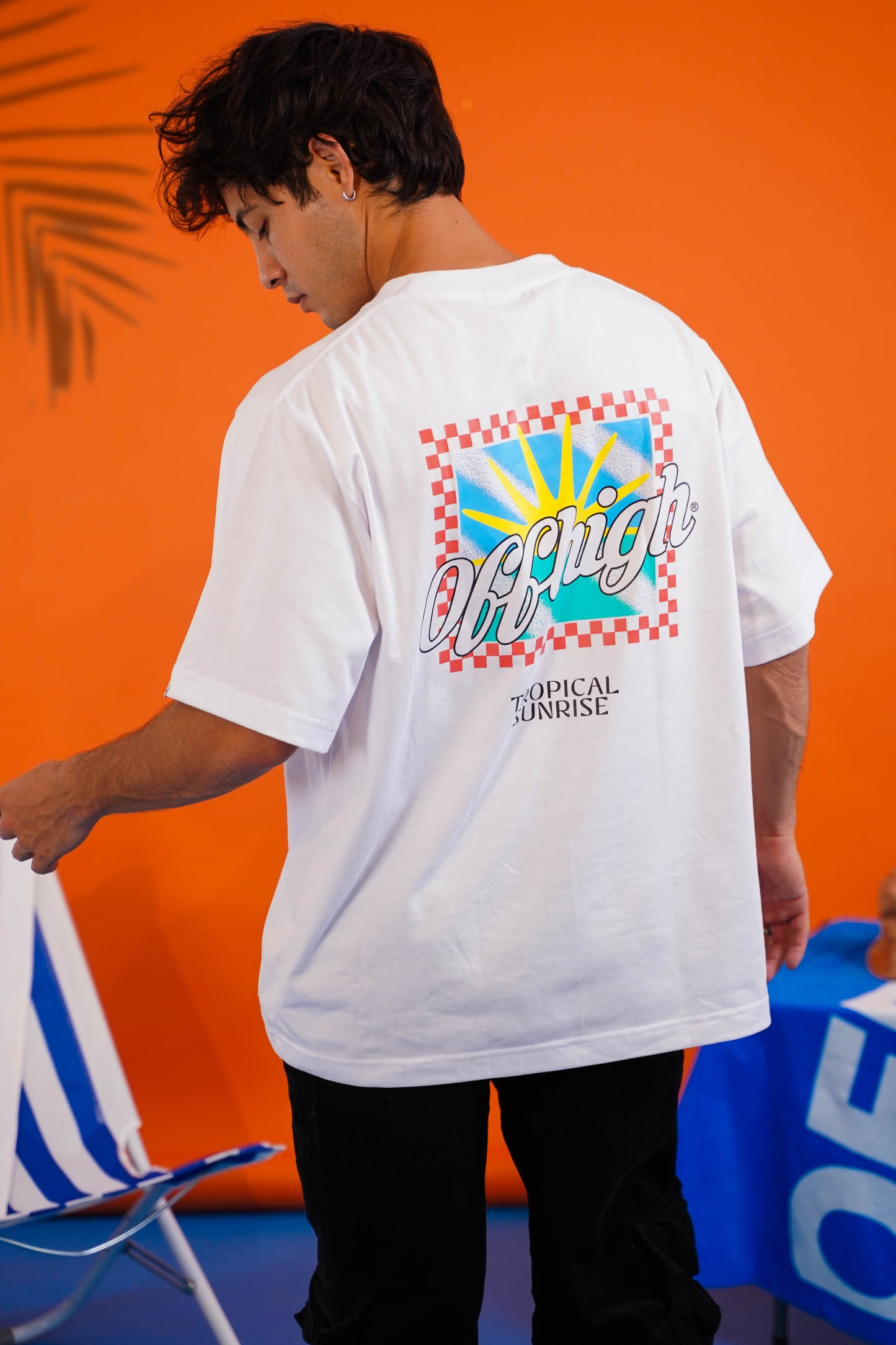 OFFHIGH TROPICAL SUNRISE WHITE TSHIRT