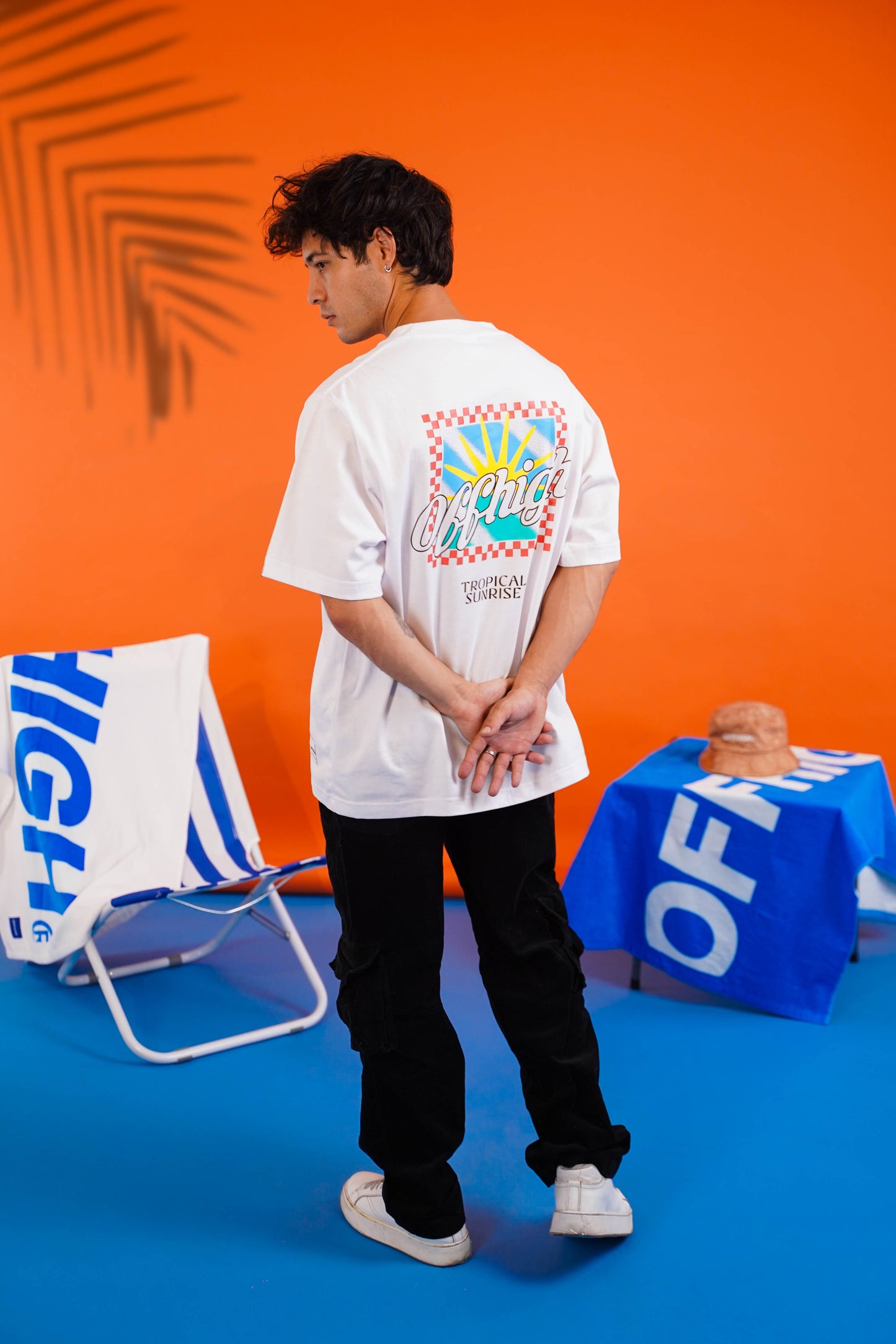 OFFHIGH TROPICAL SUNRISE WHITE TSHIRT