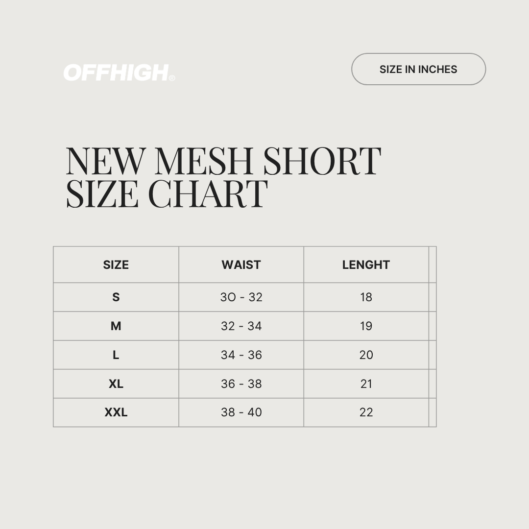 OFFHIGH UNIT CAMOUFLAGE MESH SHORTS