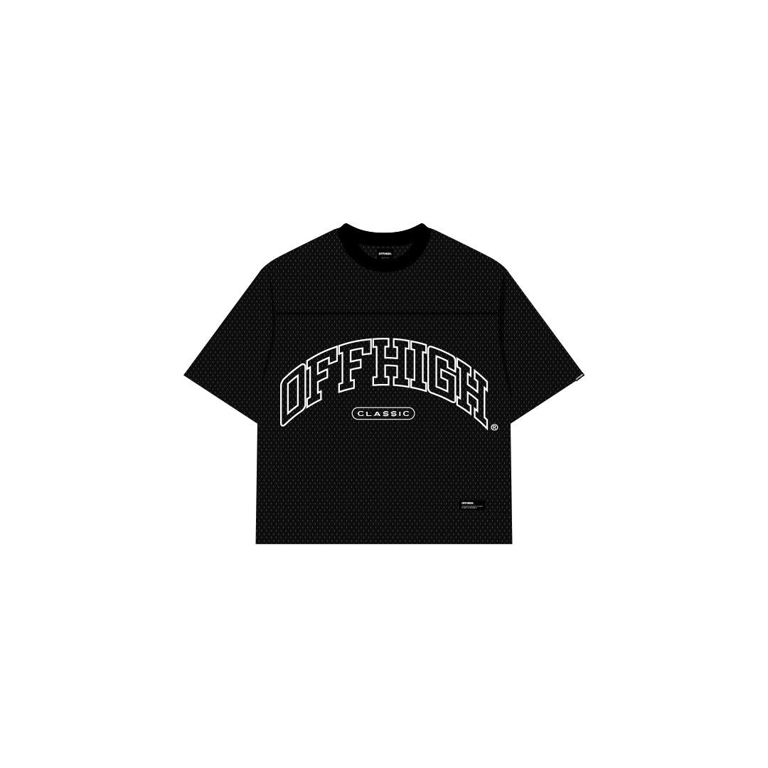 OFFHIGH MESH TEE PIERCE BLACK