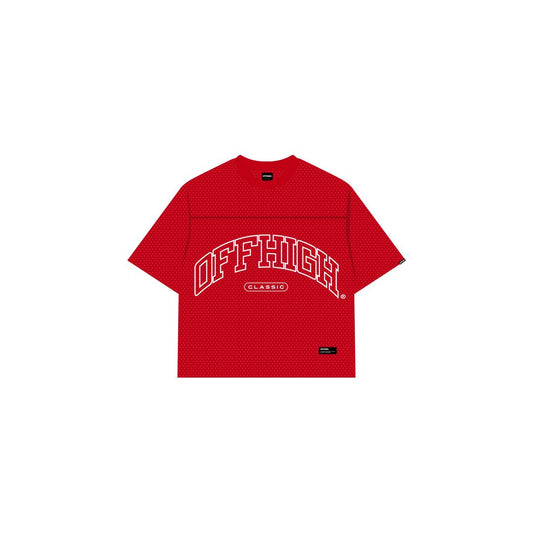 OFFHIGH MESH TEE PIERCE RED