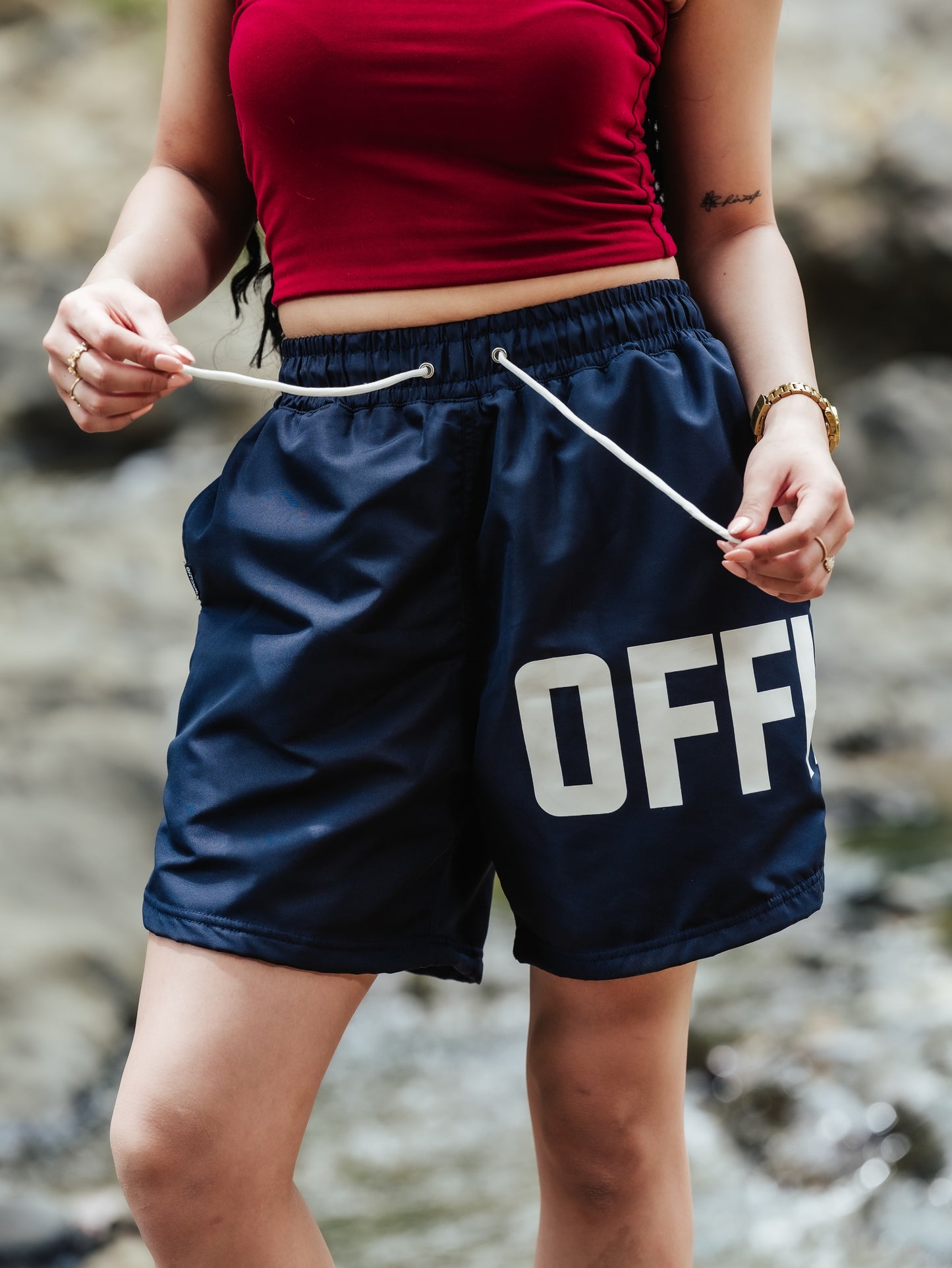 OFFHIGH BLAZE NAVY BLUE SHORTS