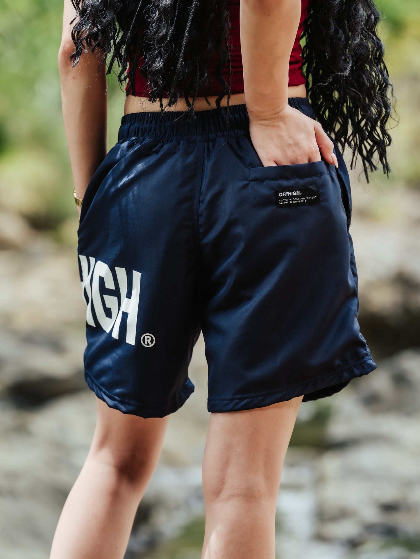 OFFHIGH BLAZE NAVY BLUE SHORTS