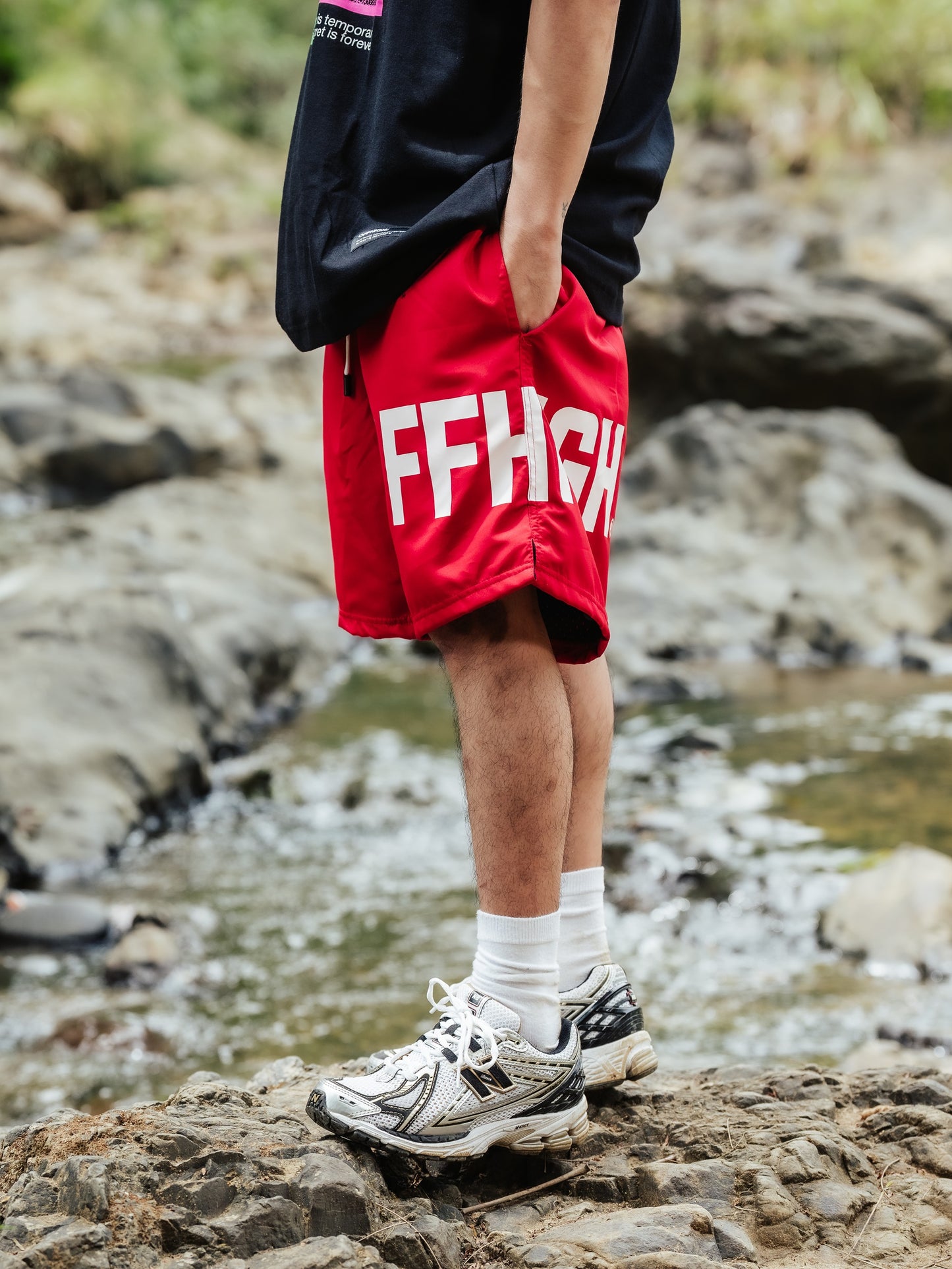 OFFHIGH BLAZE RED SHORTS