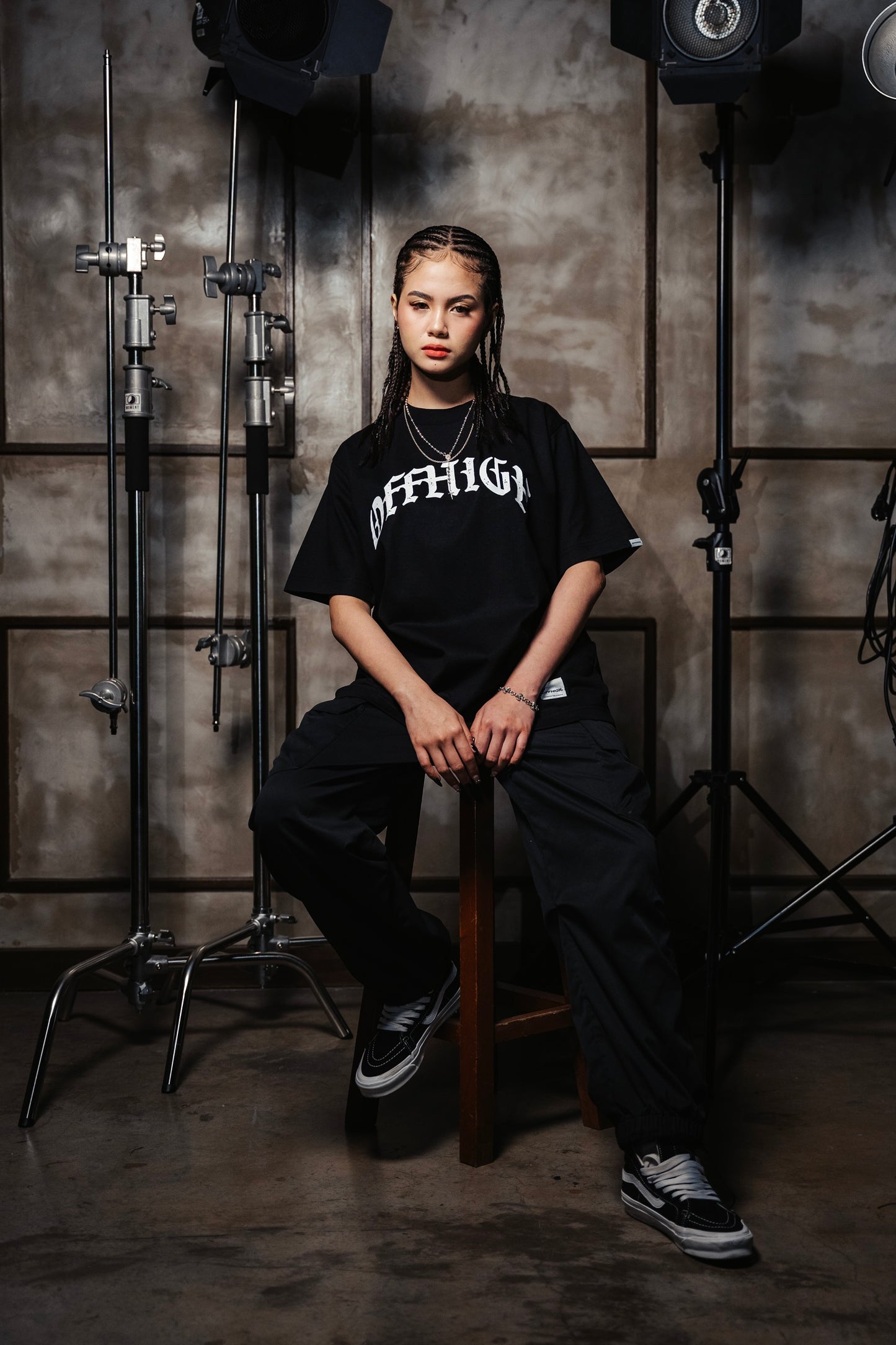 OFFHIGH UP HIGH BLACK TSHIRT