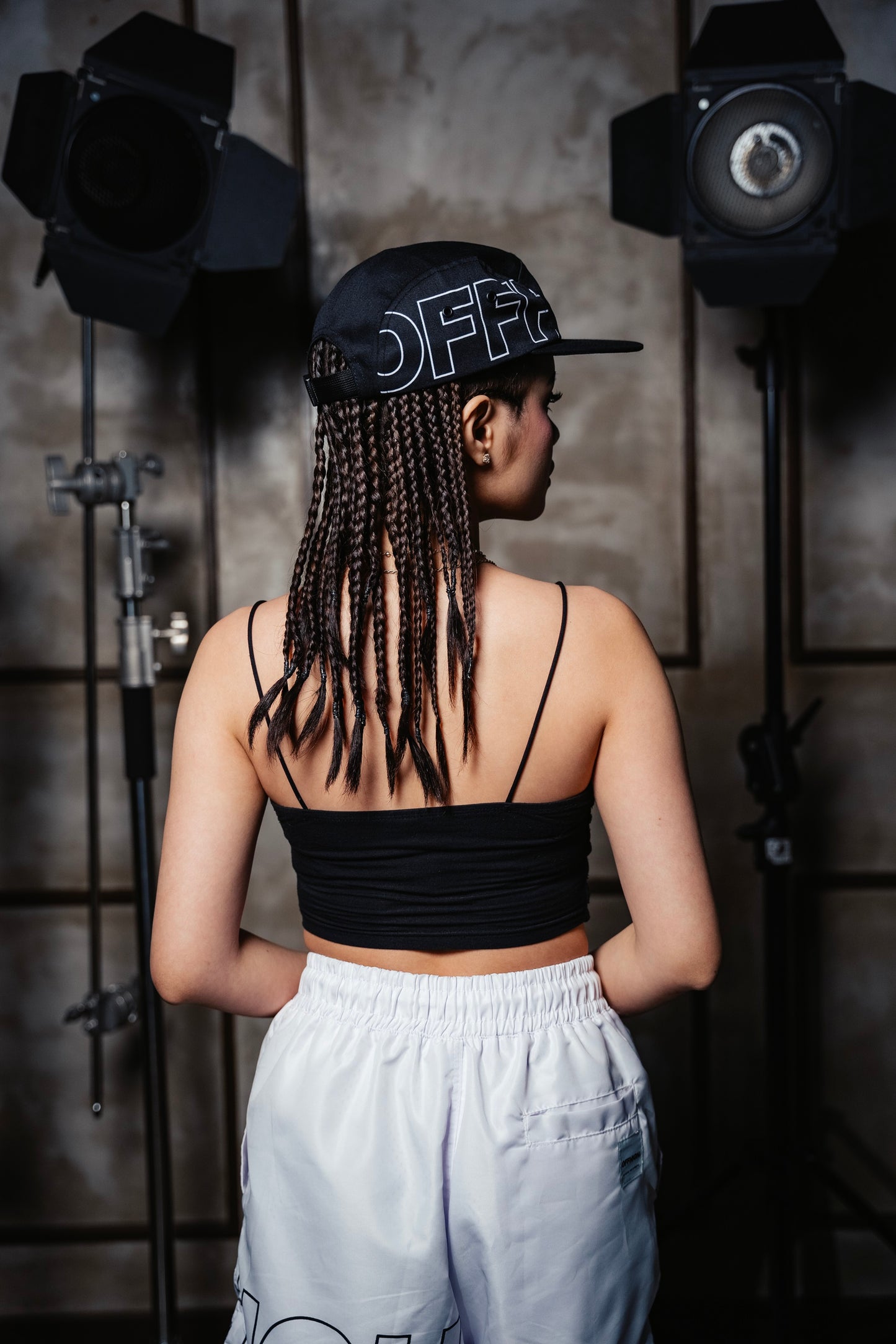 OFFHIGH 5-PANEL BLACK CAP