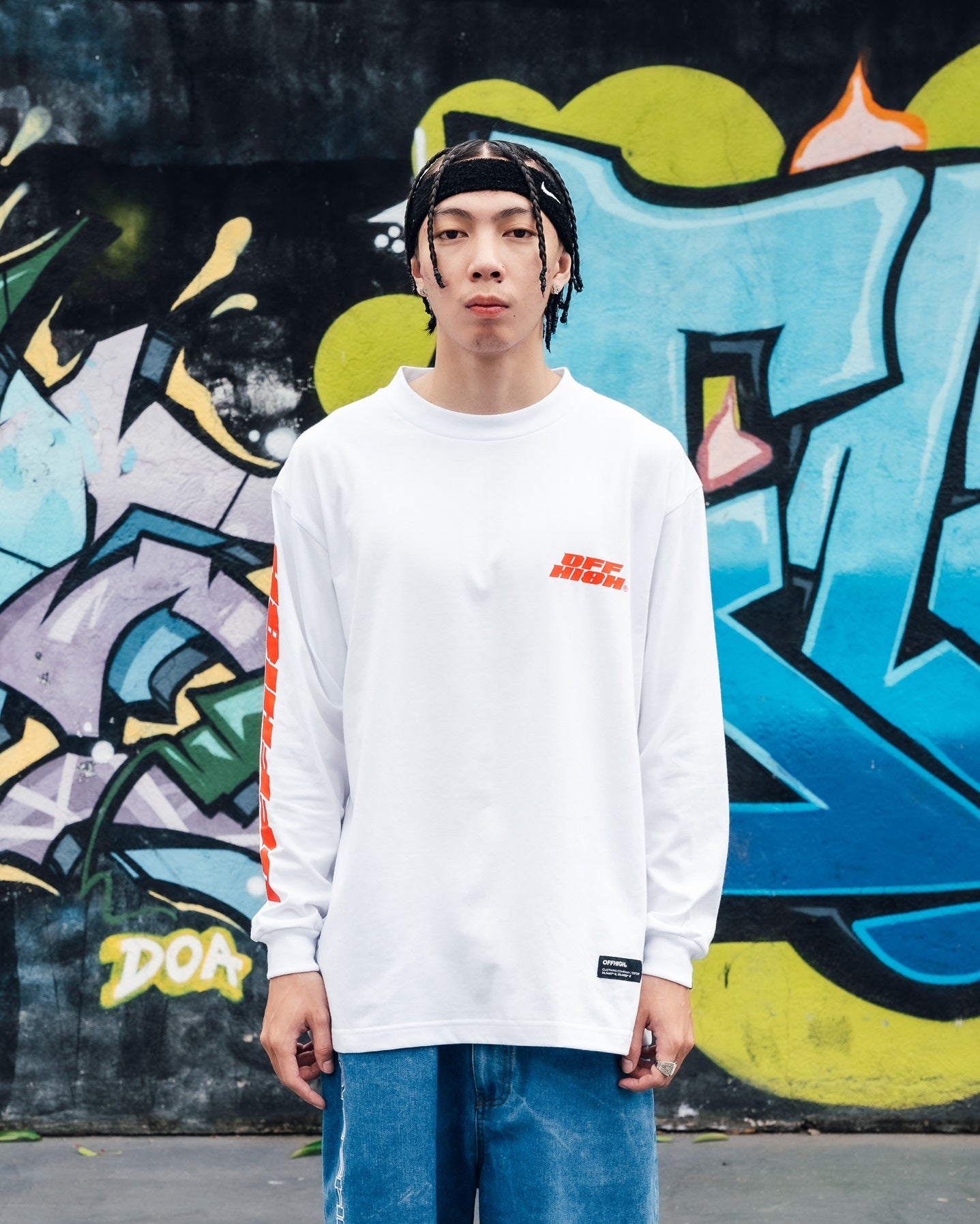 OFFHIGH HI-8 WHITE LONGSLEEVE