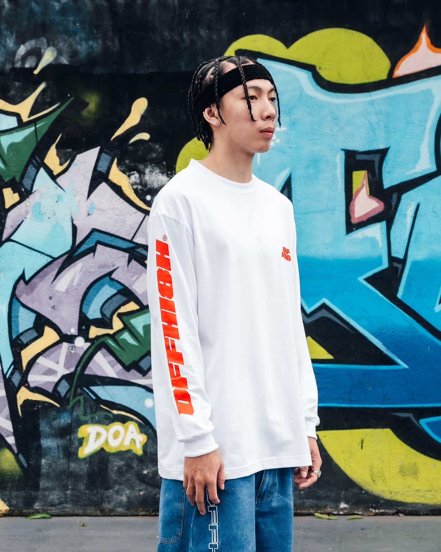 OFFHIGH HI-8 WHITE LONGSLEEVE