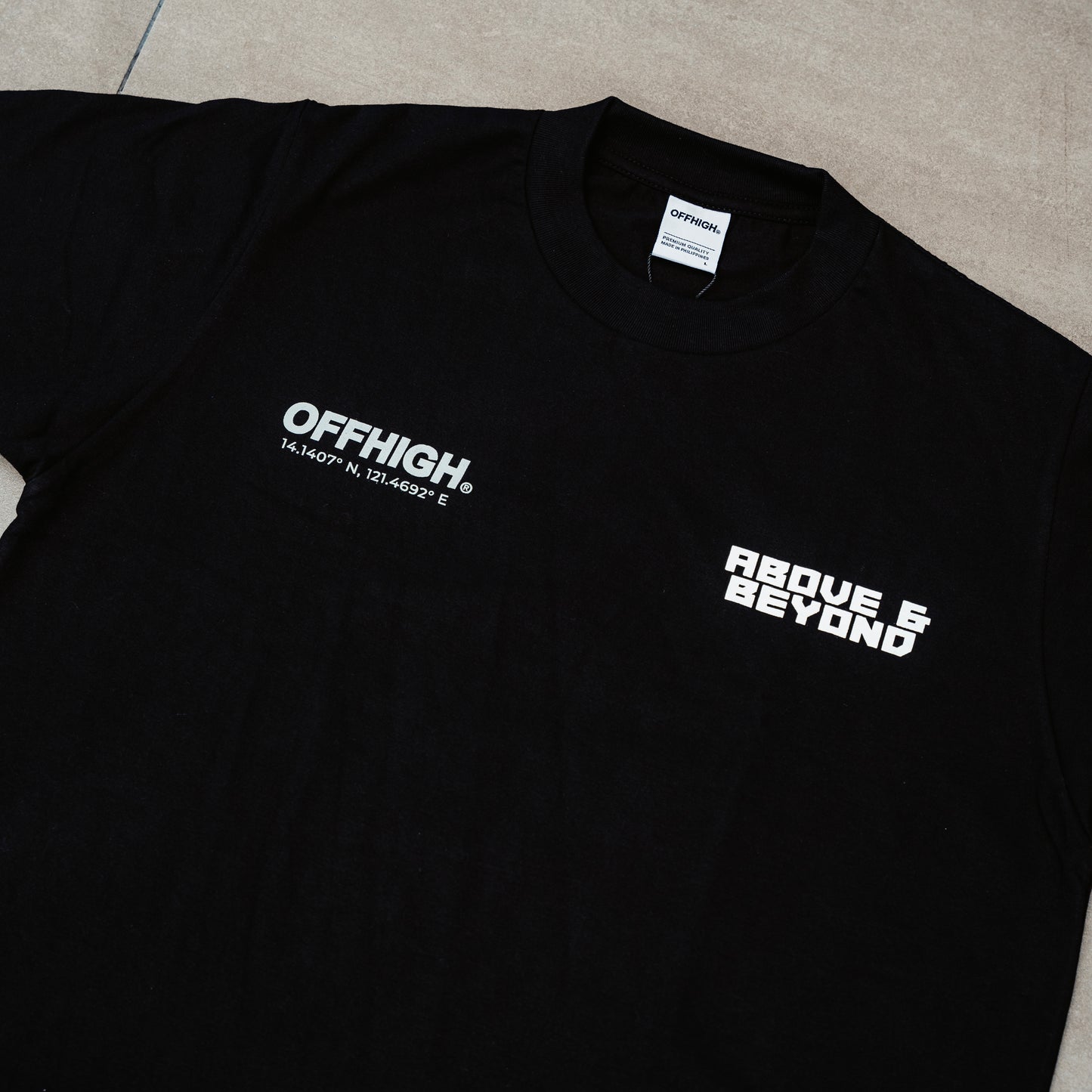 OFFHIGH ABOVE BLACK TSHIRT