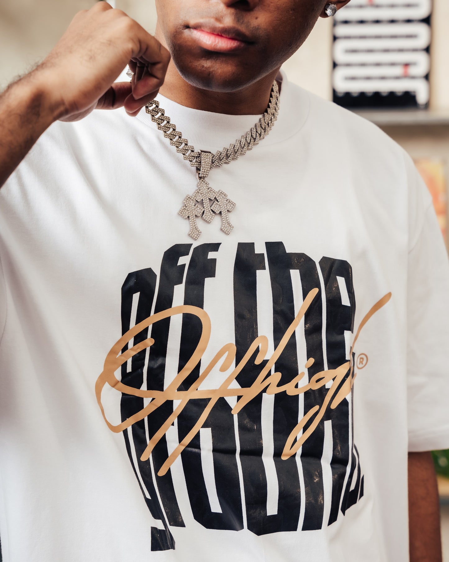 OFFHIGH OTGRND WHITE TSHIRT