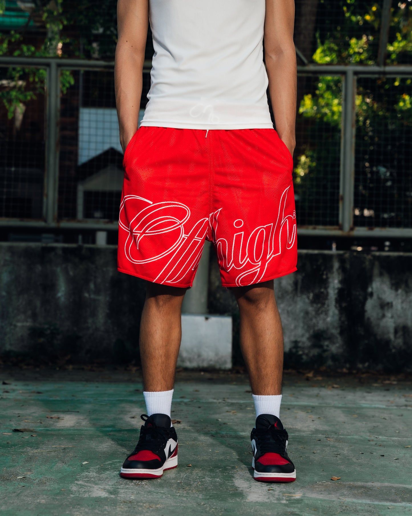 OFFHIGH SCRIPT AMBER MESH SHORT (NEW FIT)