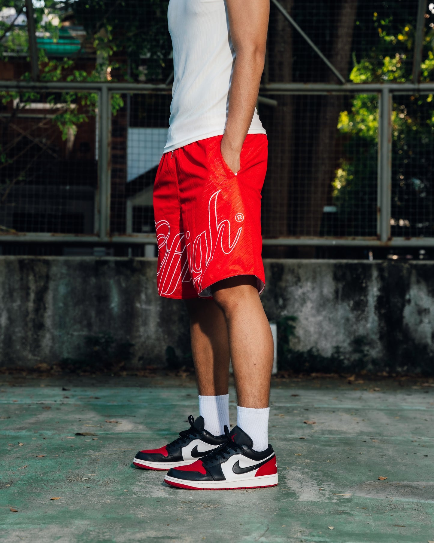 OFFHIGH SCRIPT AMBER MESH SHORT (NEW FIT)