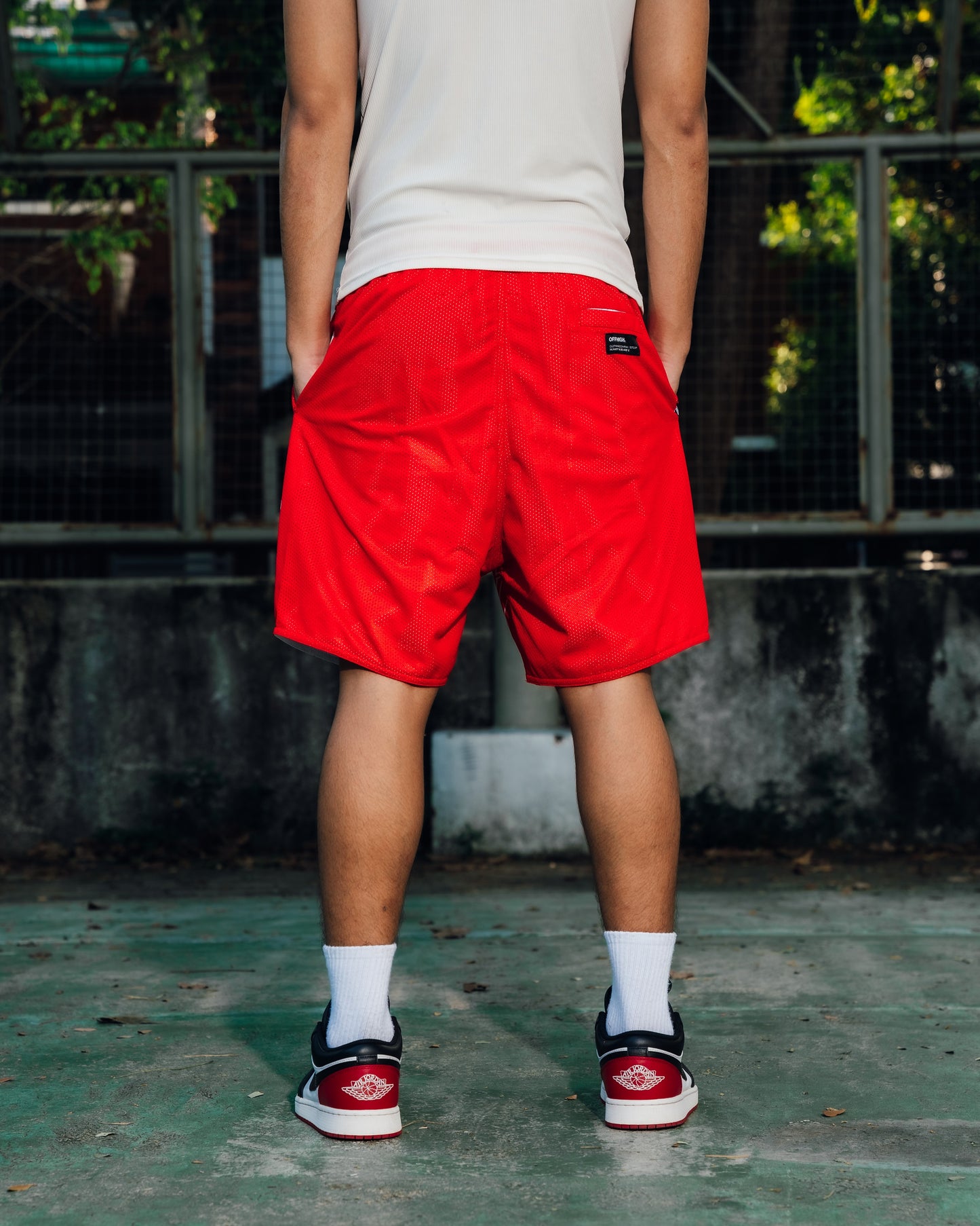 OFFHIGH SCRIPT AMBER MESH SHORT (NEW FIT)