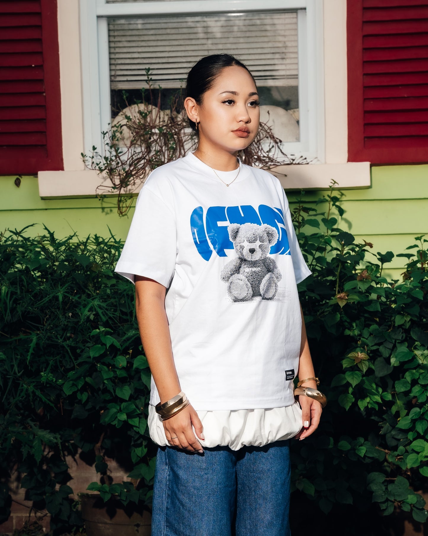 OFFHIGH CALM&PEACEFUL WHITE TSHIRT