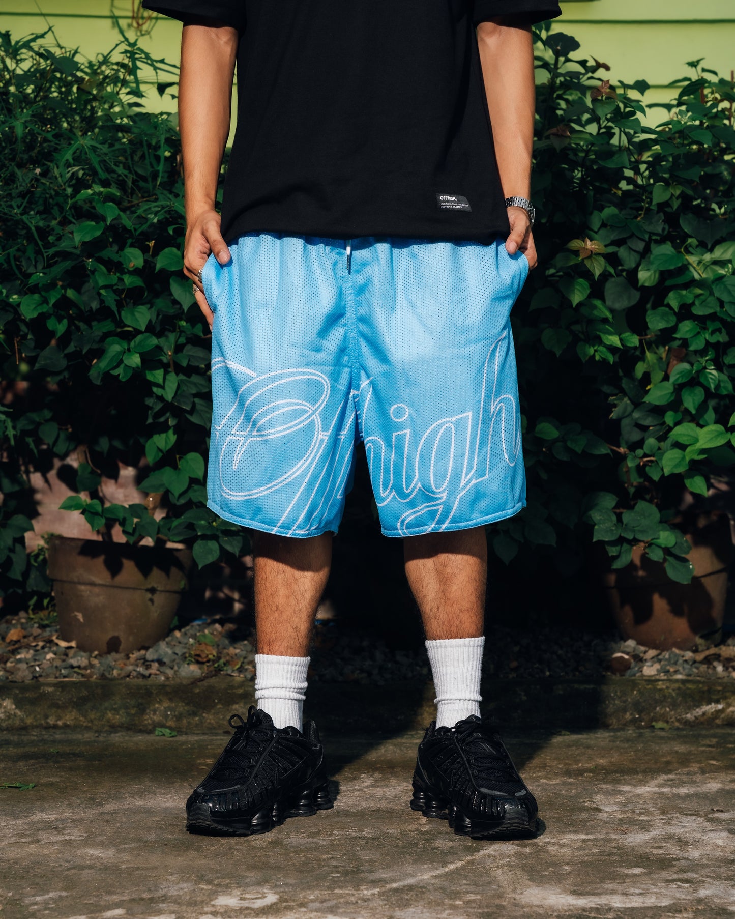 OFFHIGH SCRIPT GUM MESH SHORT (NEW FIT)