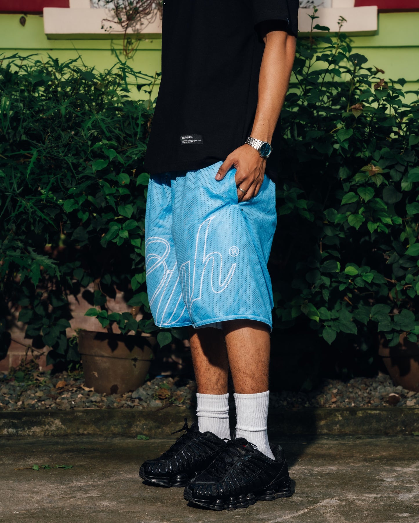 OFFHIGH SCRIPT GUM MESH SHORT (NEW FIT)