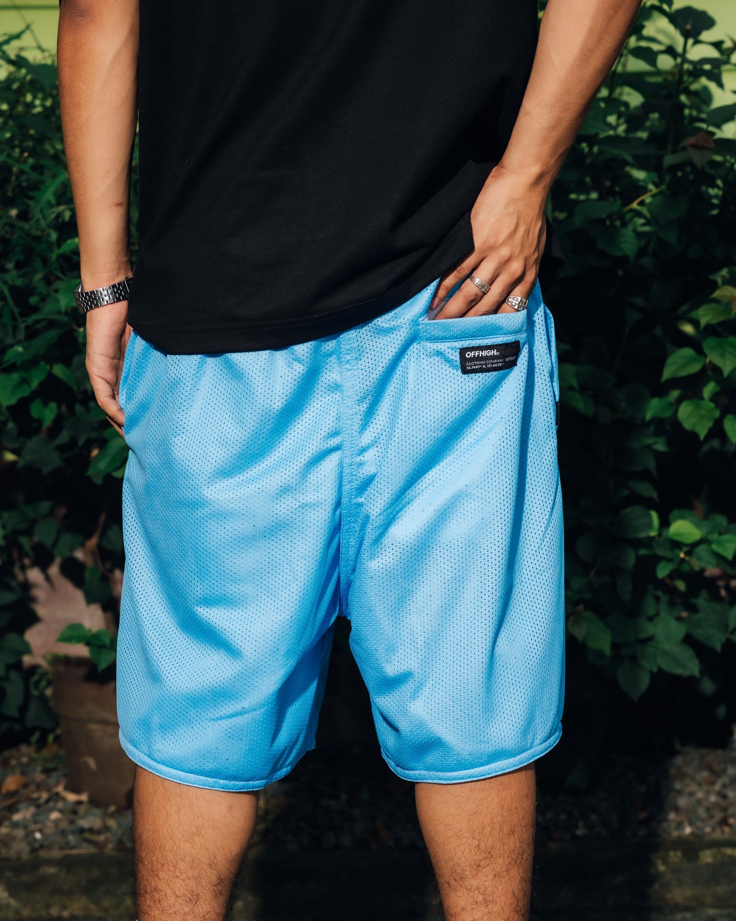 OFFHIGH SCRIPT GUM MESH SHORT (NEW FIT)