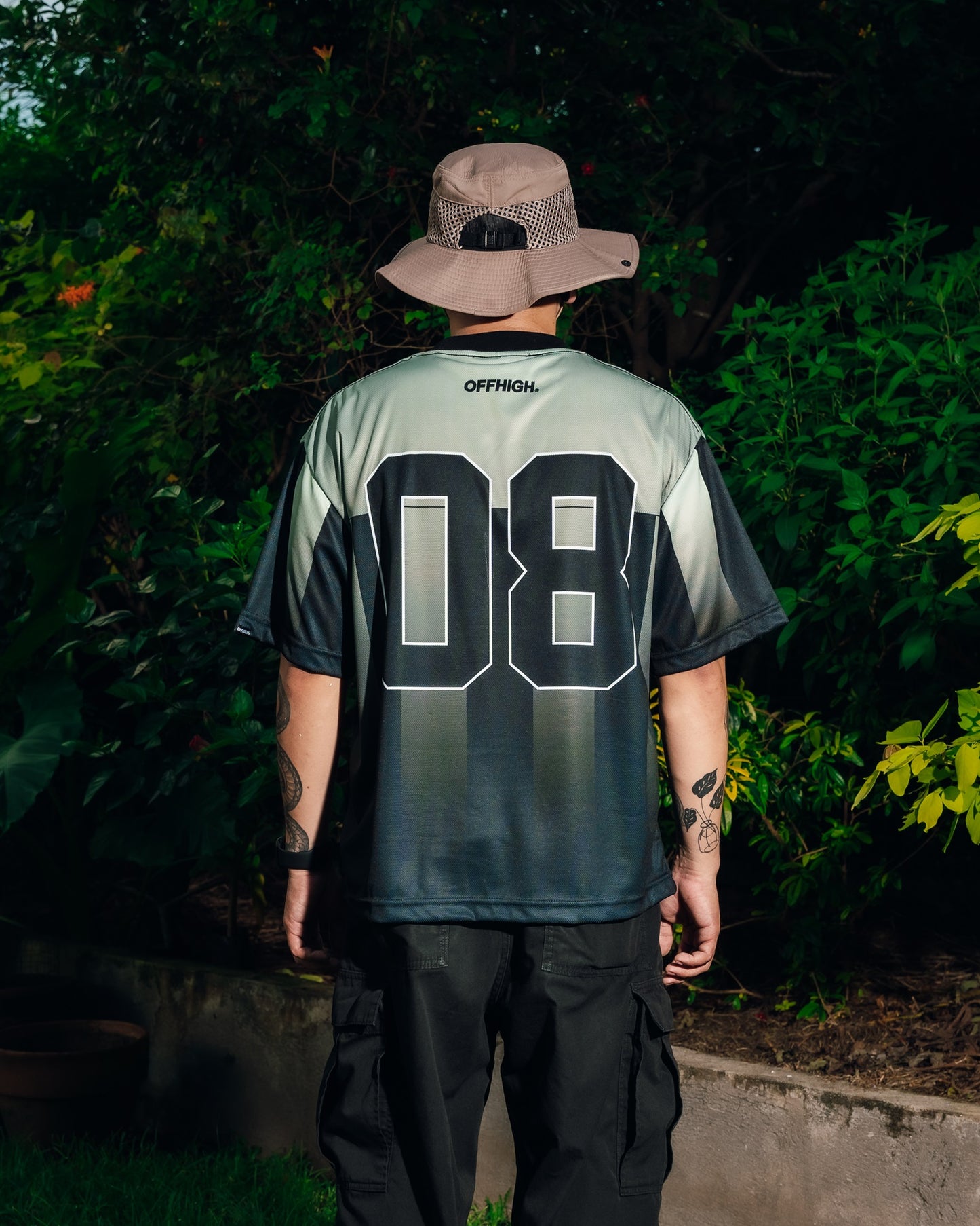 OFFHIGH SOCCER GREEN JERSEY