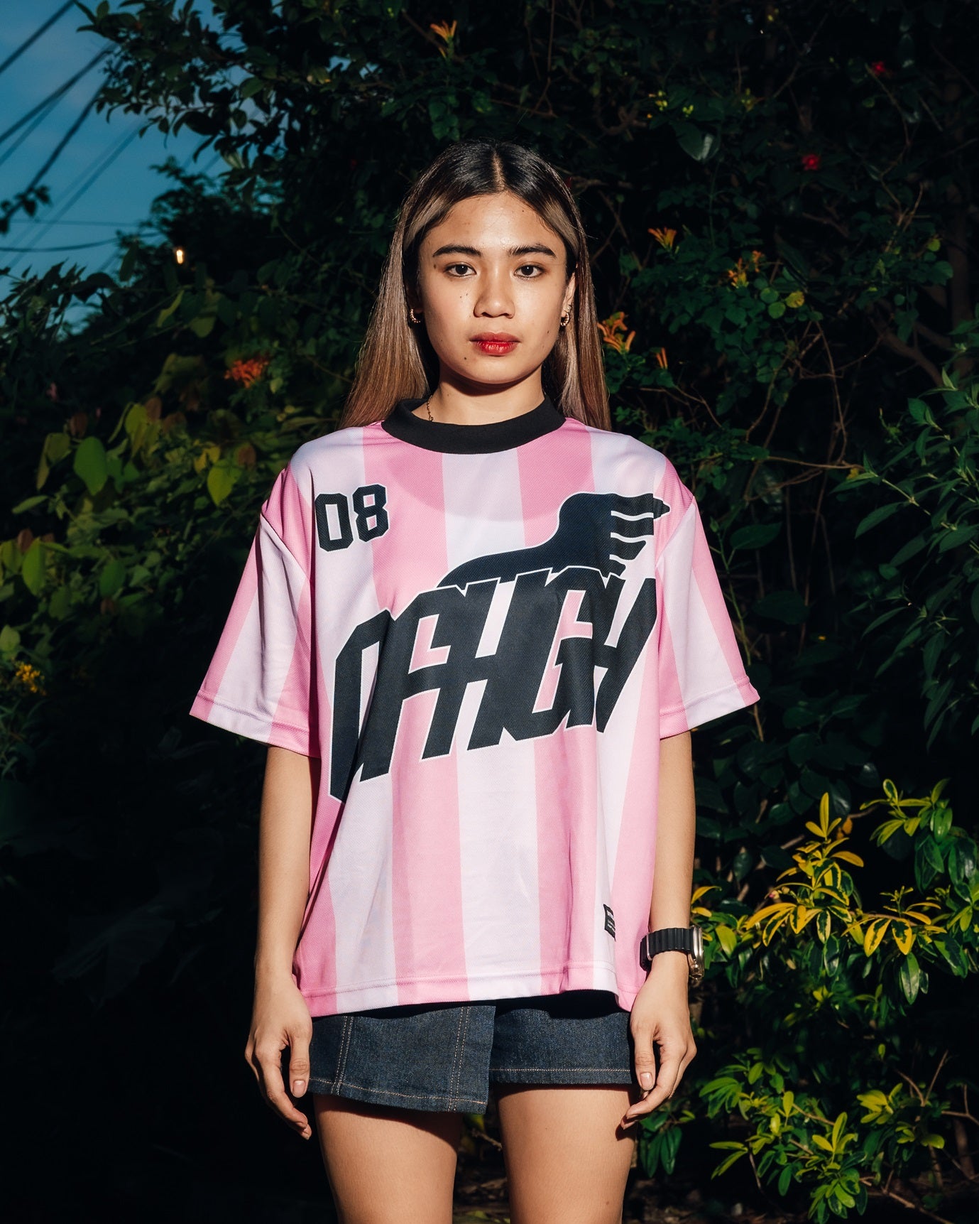 OFFHIGH SOCCER PINK JERSEY