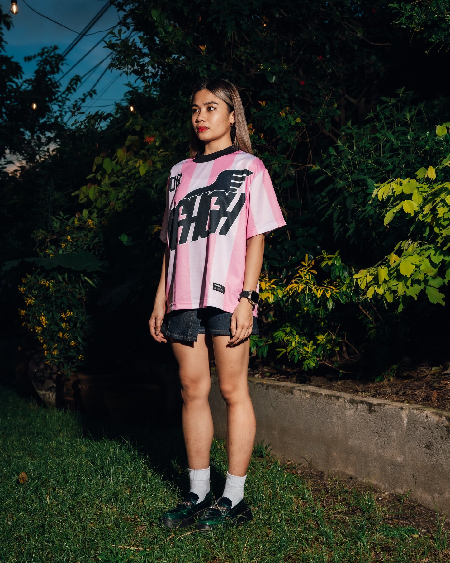 OFFHIGH SOCCER PINK JERSEY