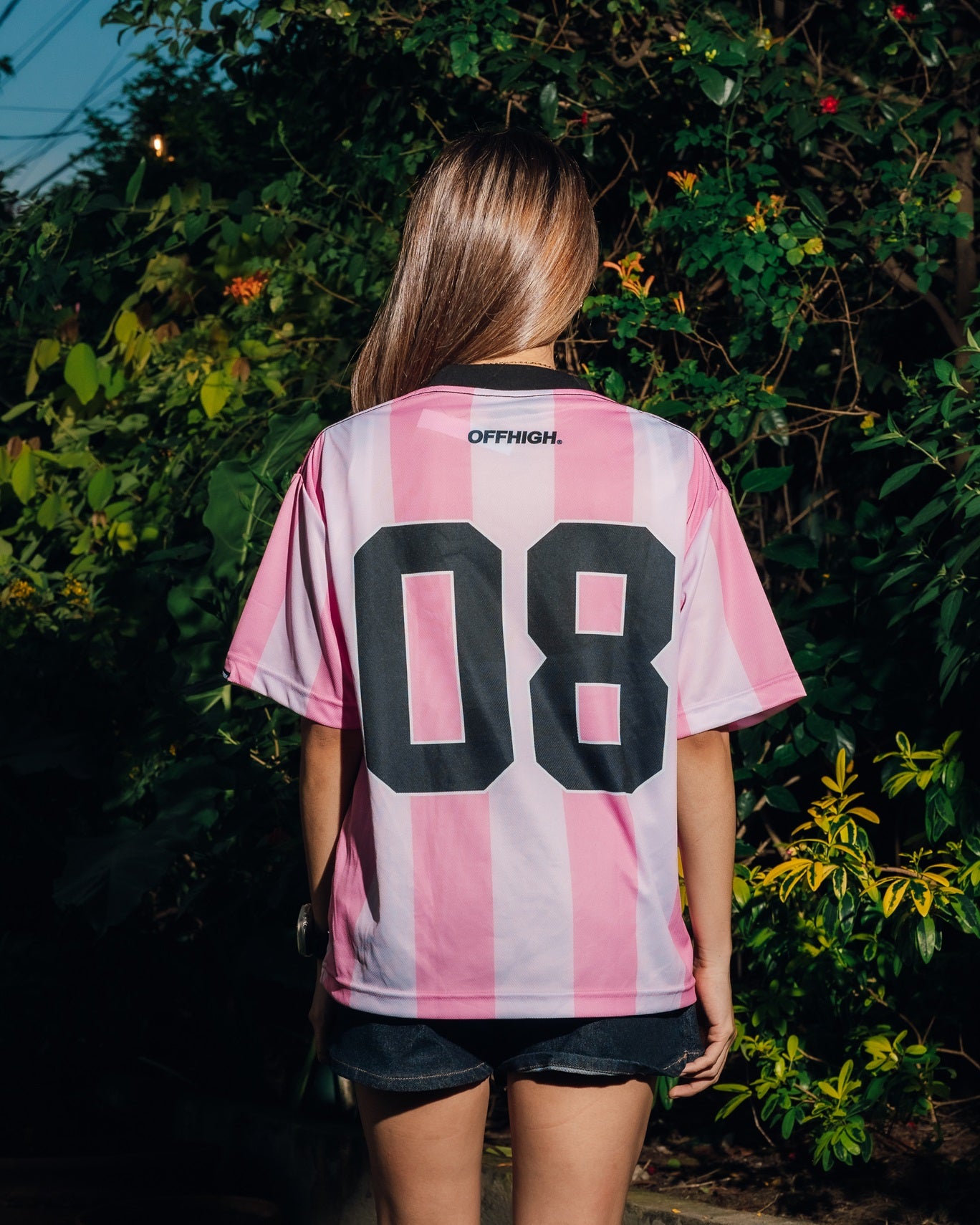 OFFHIGH SOCCER PINK JERSEY