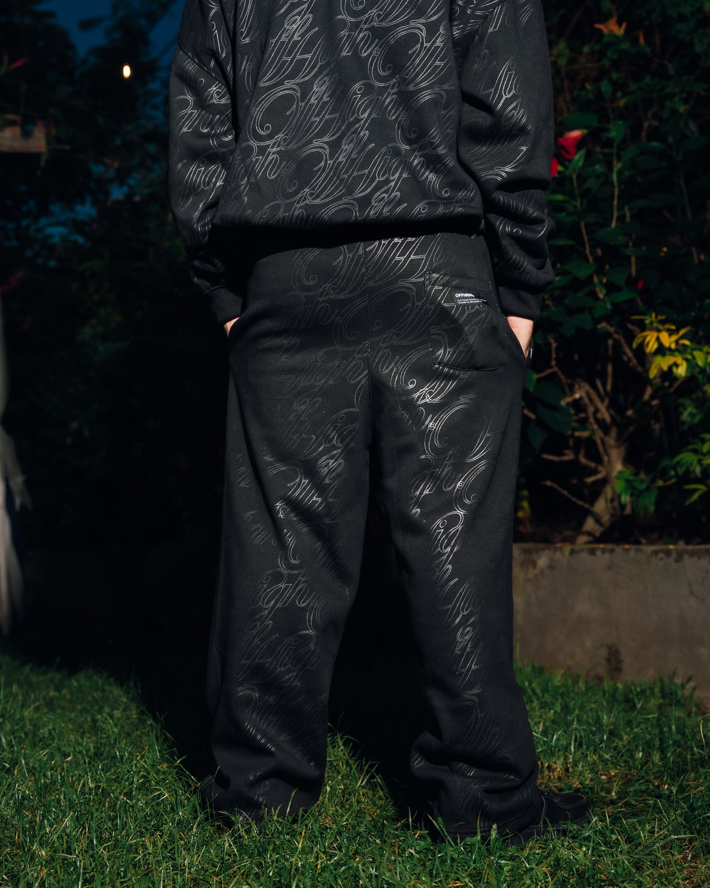 OFFHIGH OUTLAW BLACK SWEAT PANTS