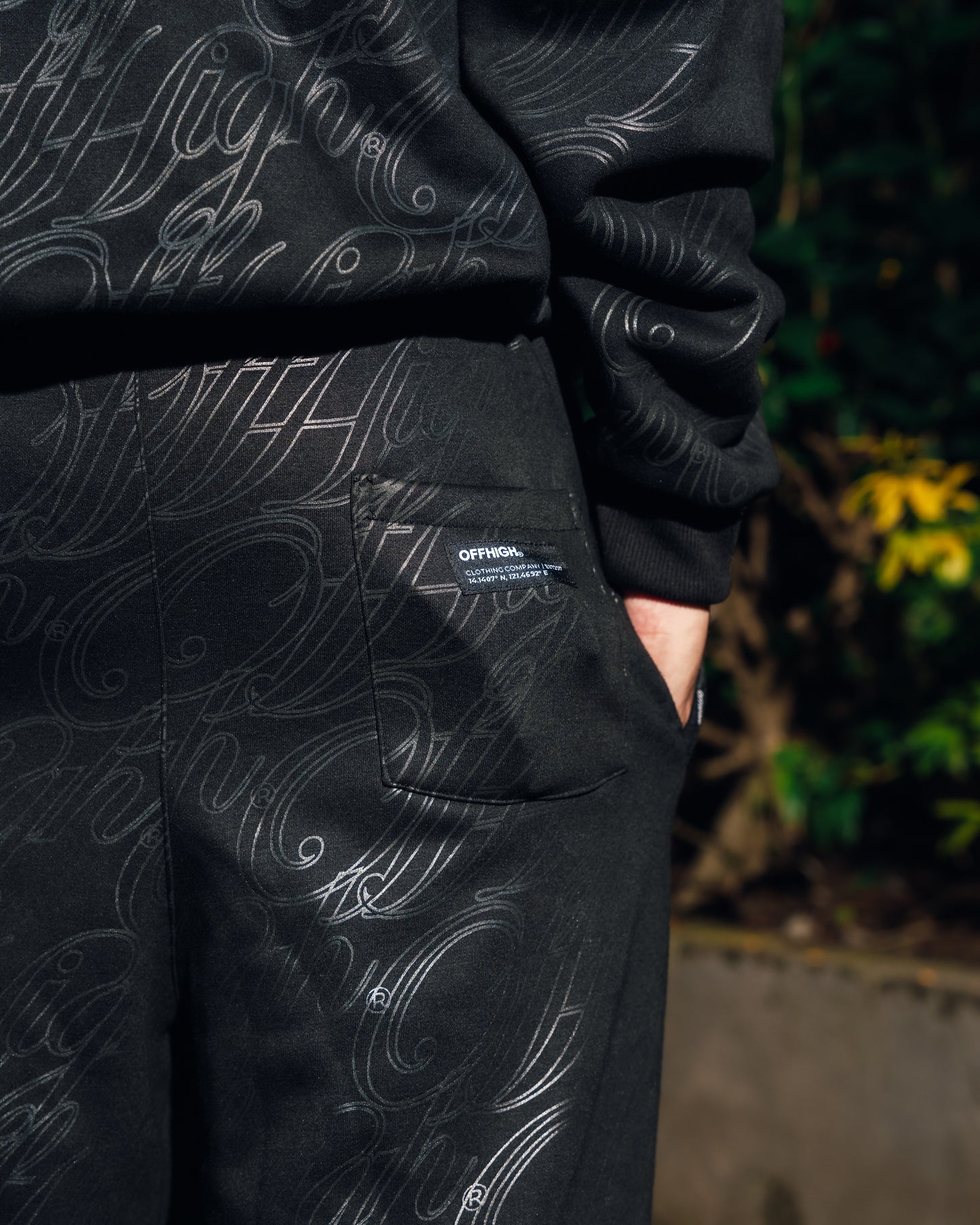OFFHIGH OUTLAW BLACK SWEAT PANTS