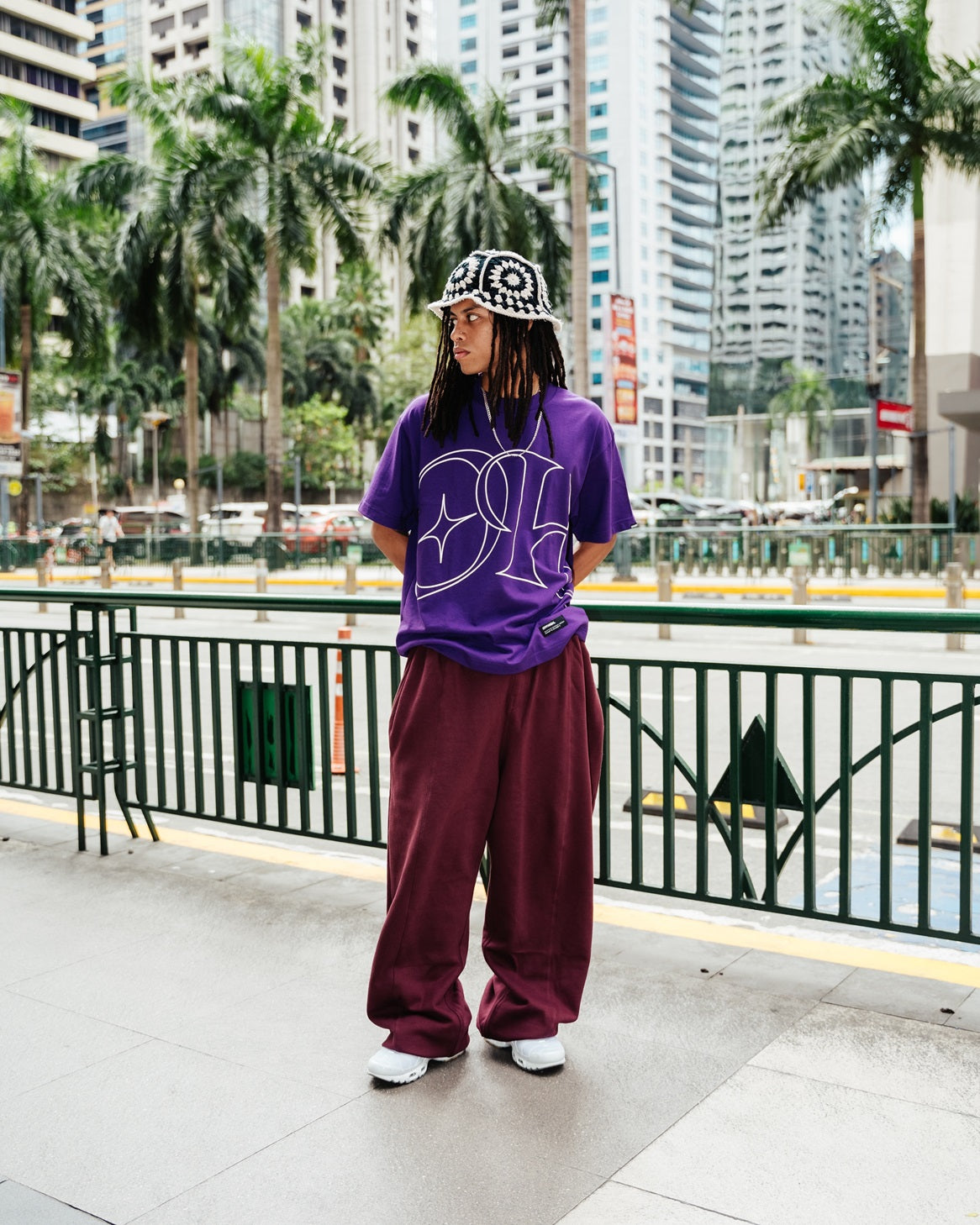 OFFHIGH LIVE LIFE VIOLET TSHIRT