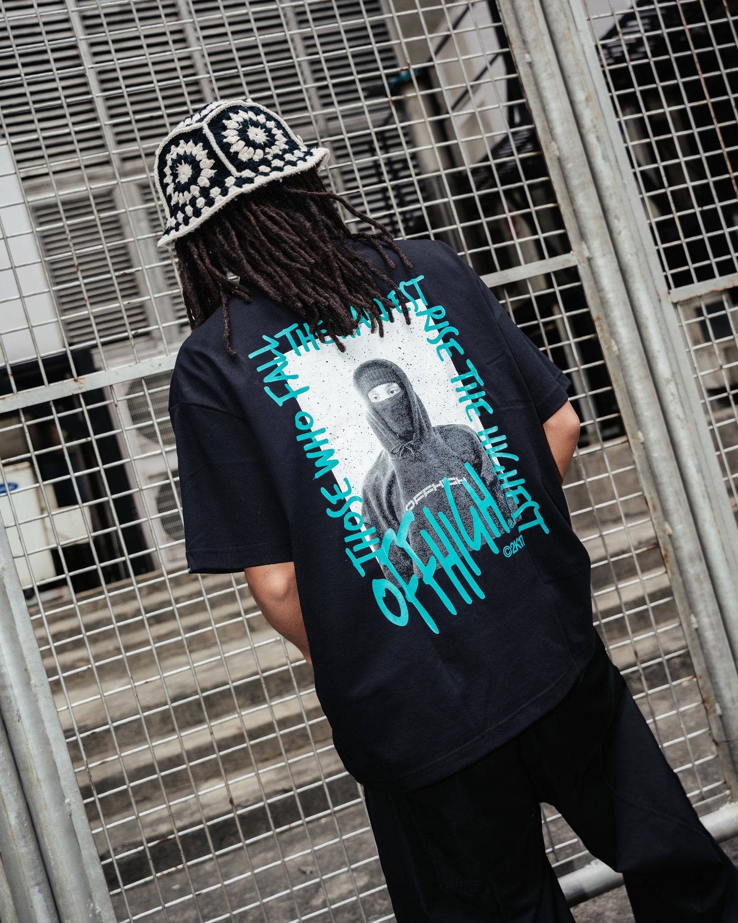 OFFHIGH RISER BLACK TSHIRT