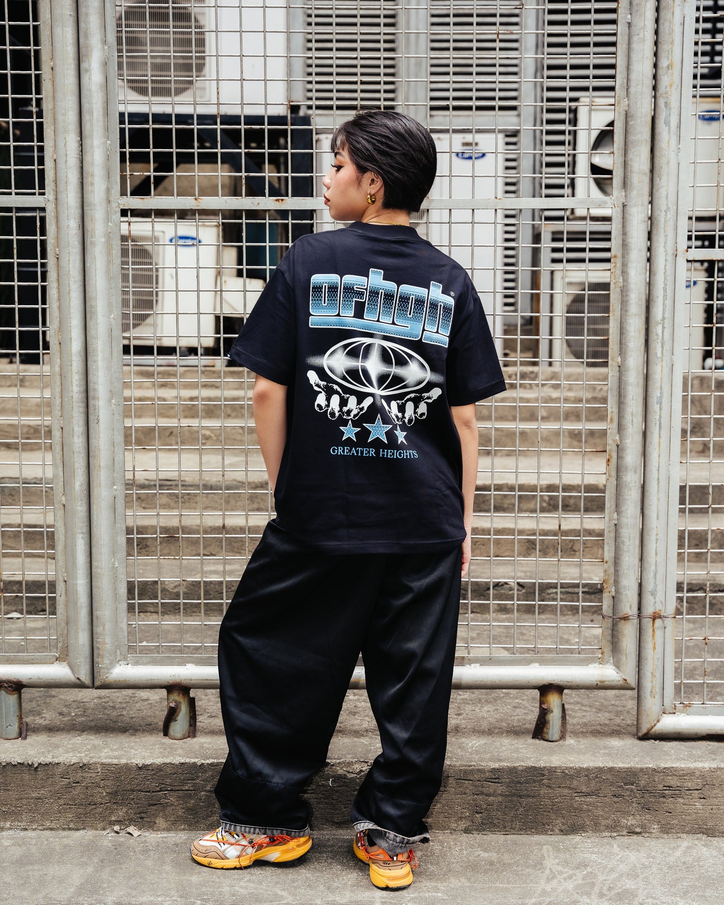 OFFHIGH GREATER HEIGHTS BLACK TSHIRT