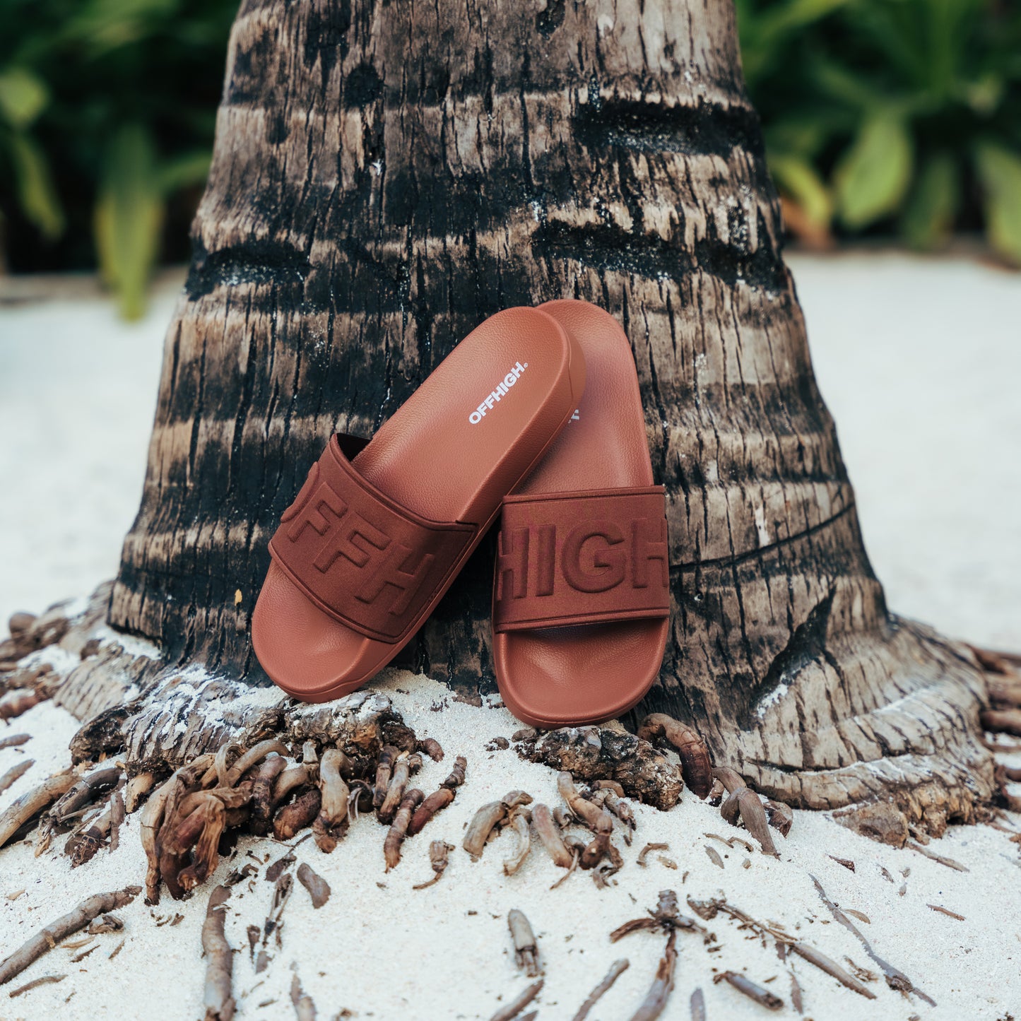OFFHIGH BEYOND BROWN SLIDES