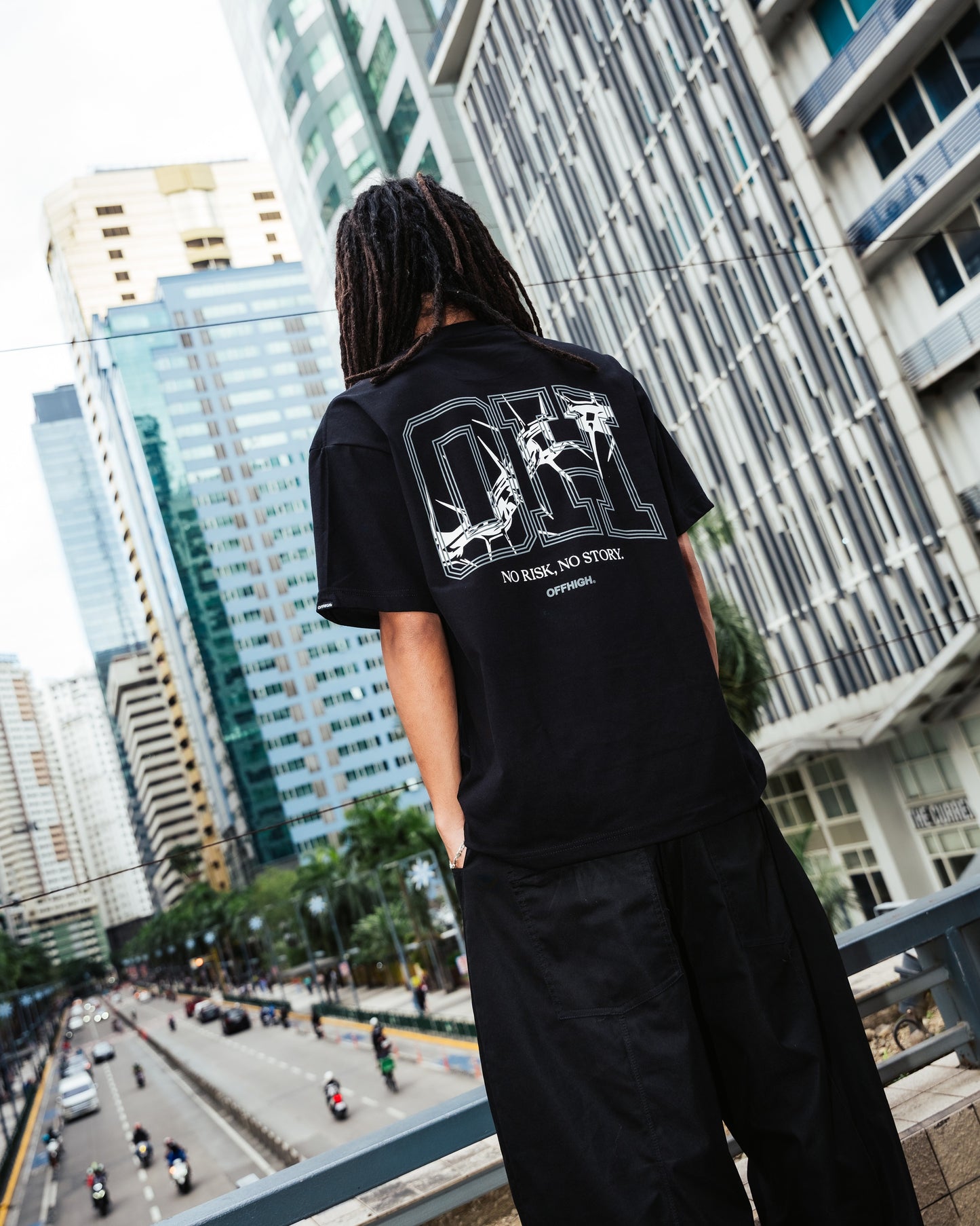 OFFHIGH NRNS BLACK TSHIRT