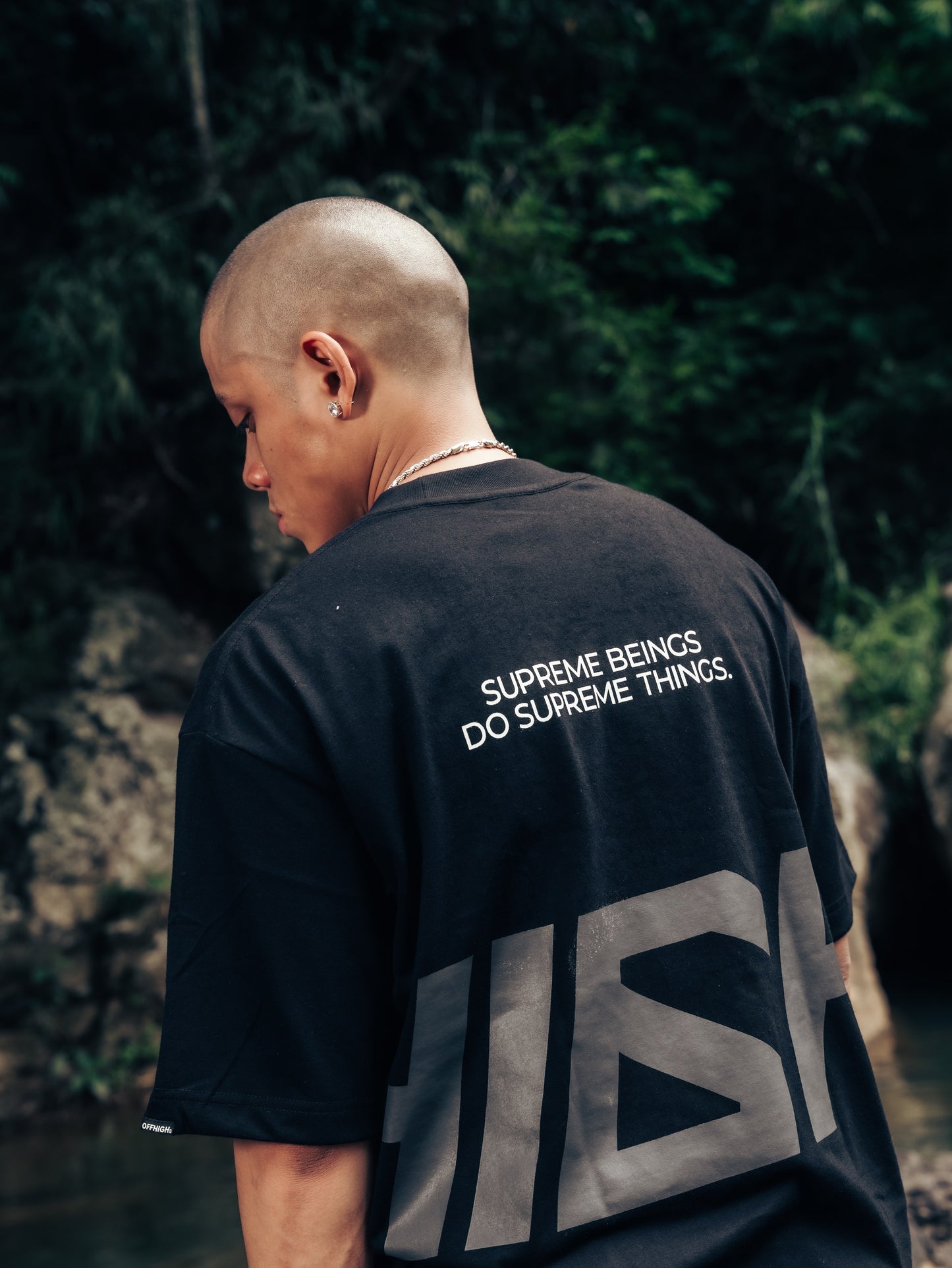 OFFHIGH SUPREME BLACK TSHIRT