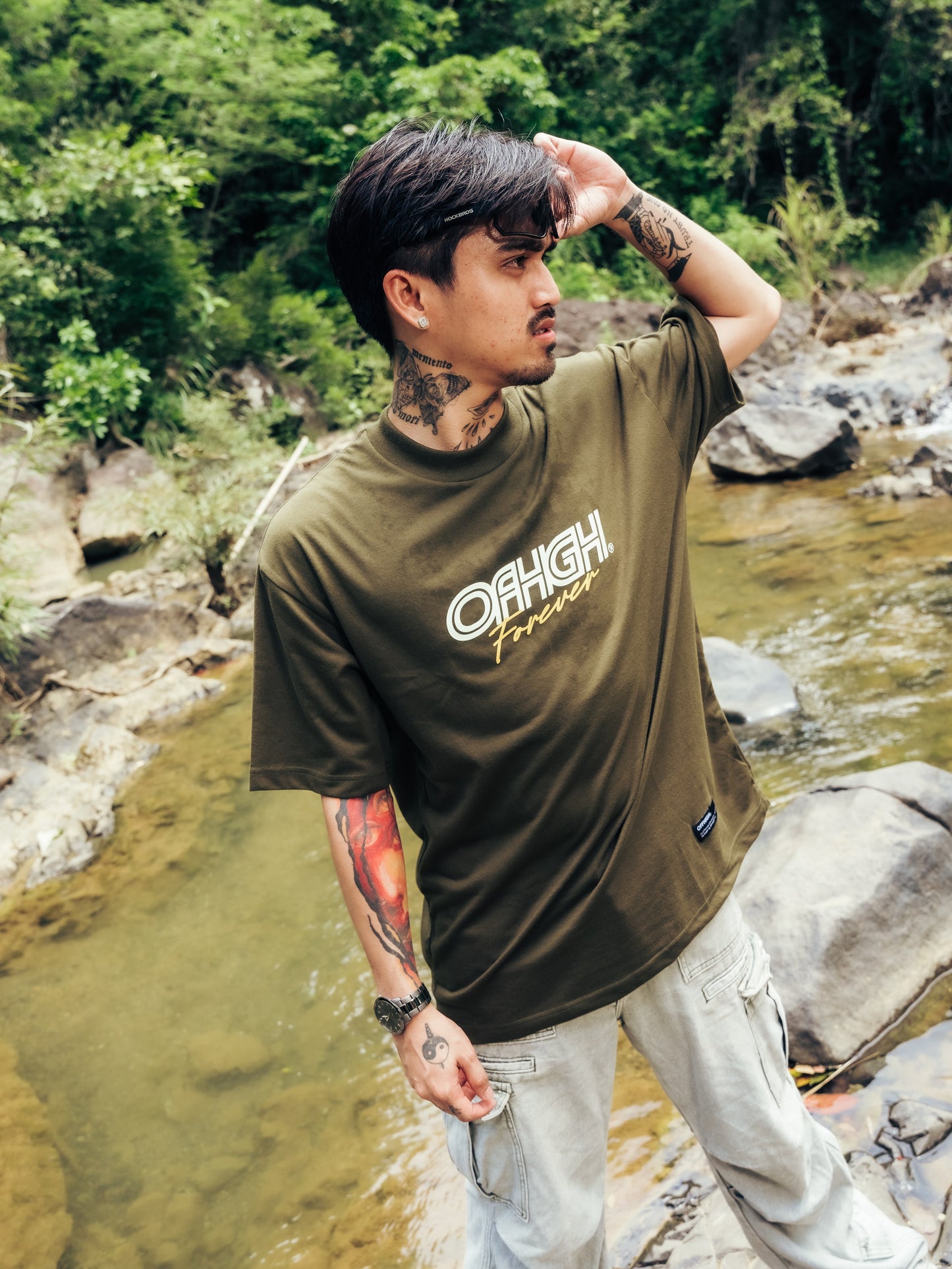 OFFHIGH 4EVER FATIGUE GREEN TSHIRT