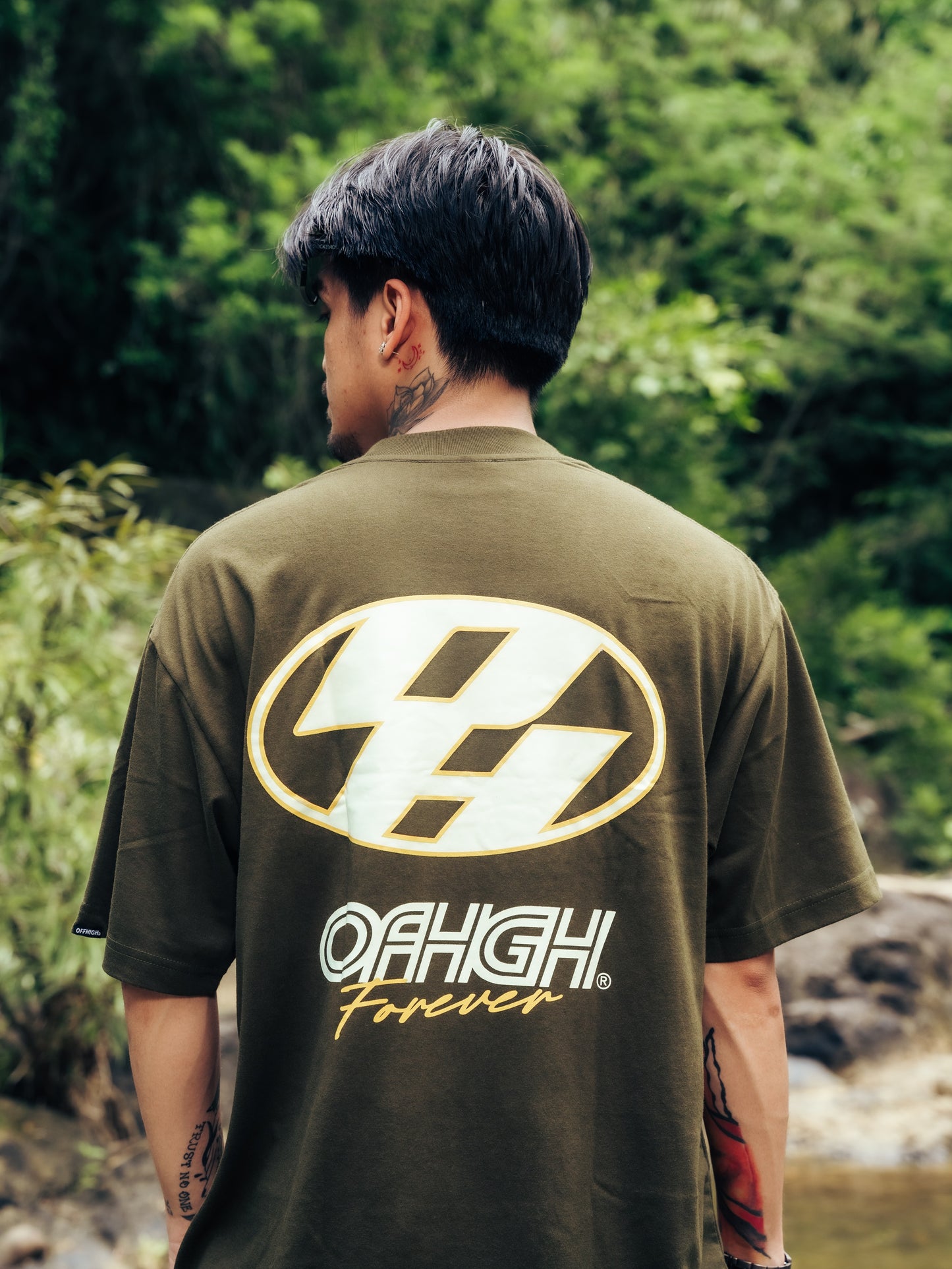 OFFHIGH 4EVER FATIGUE GREEN TSHIRT