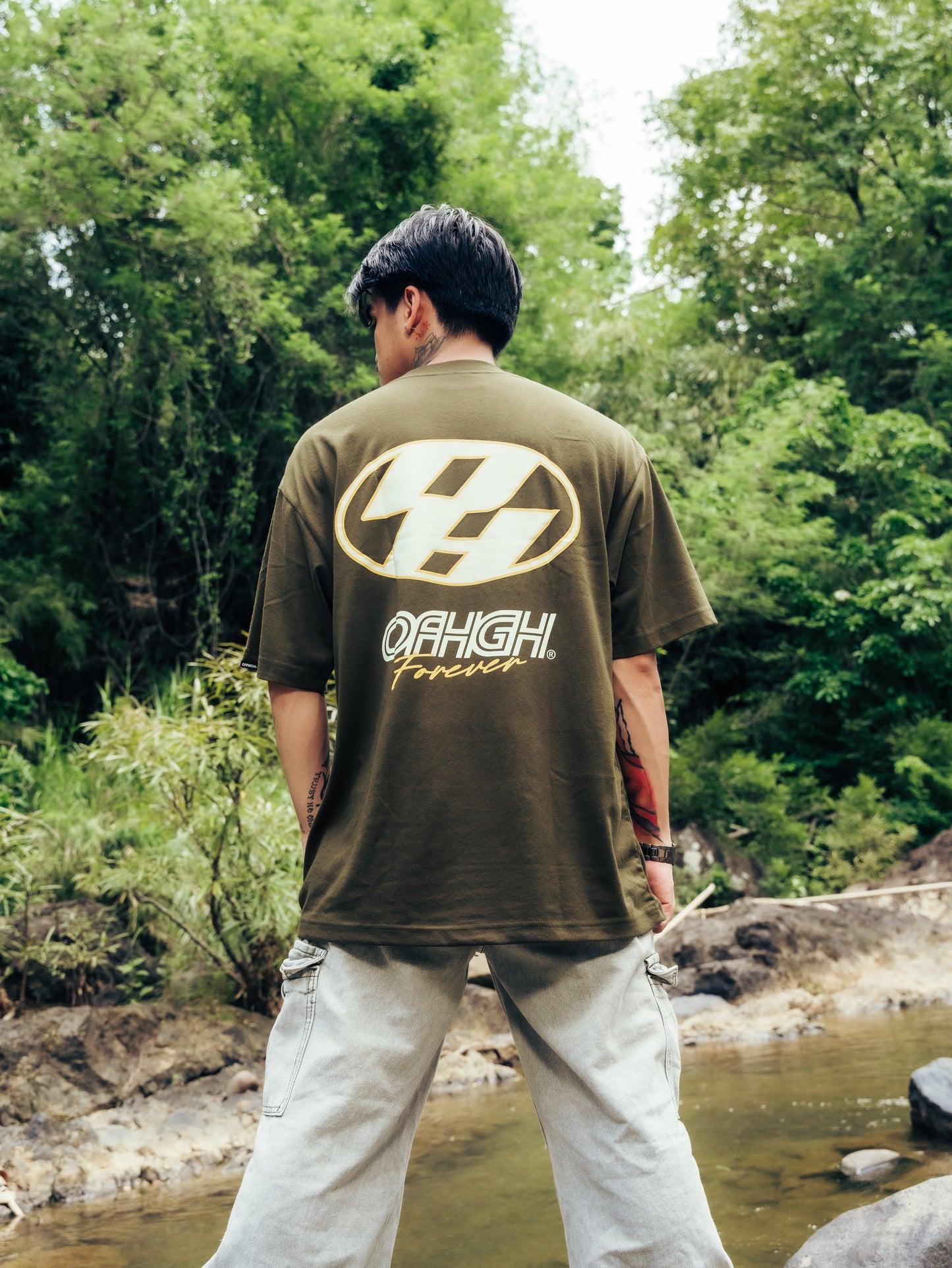 OFFHIGH 4EVER FATIGUE GREEN TSHIRT