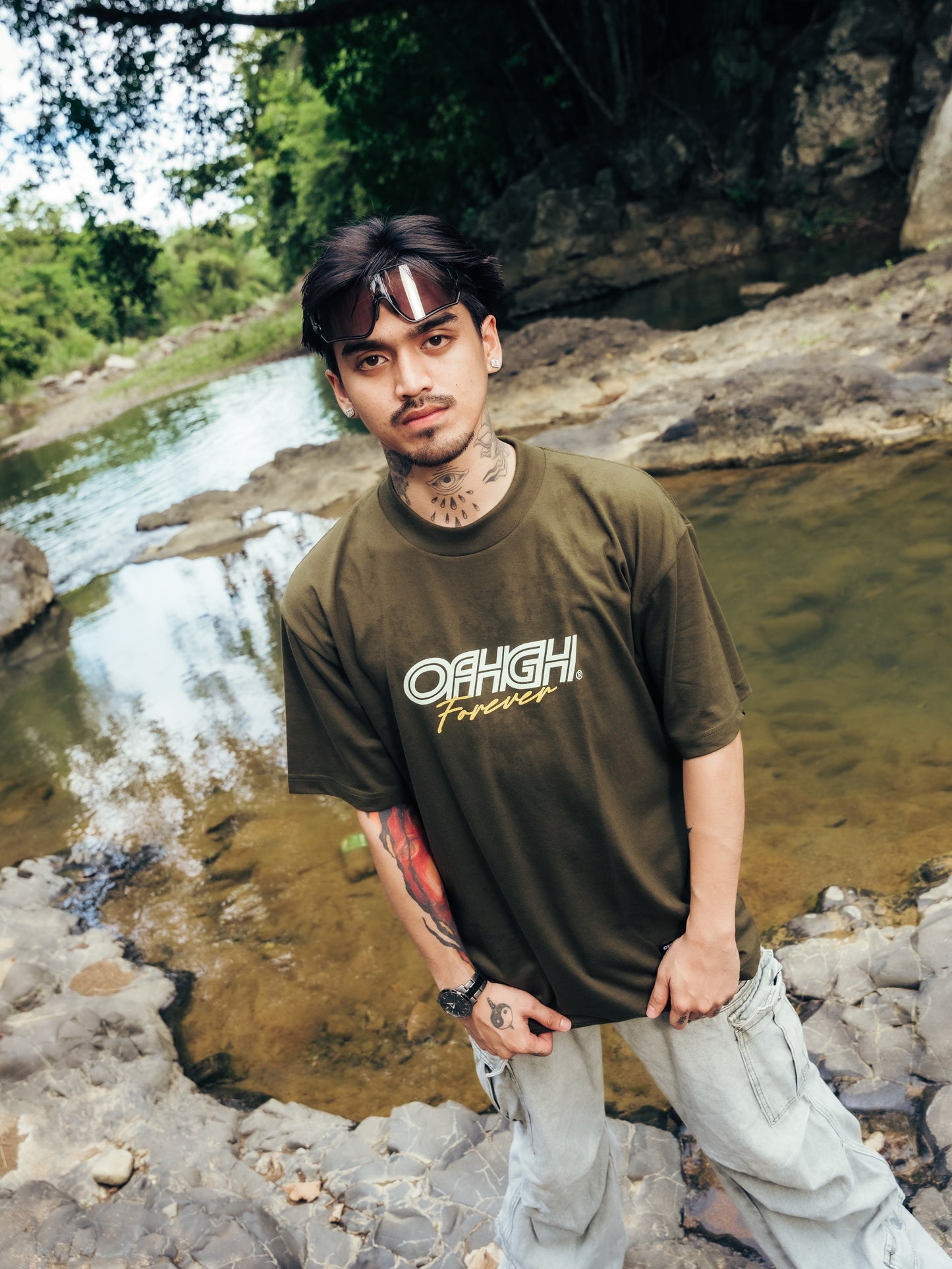OFFHIGH 4EVER FATIGUE GREEN TSHIRT