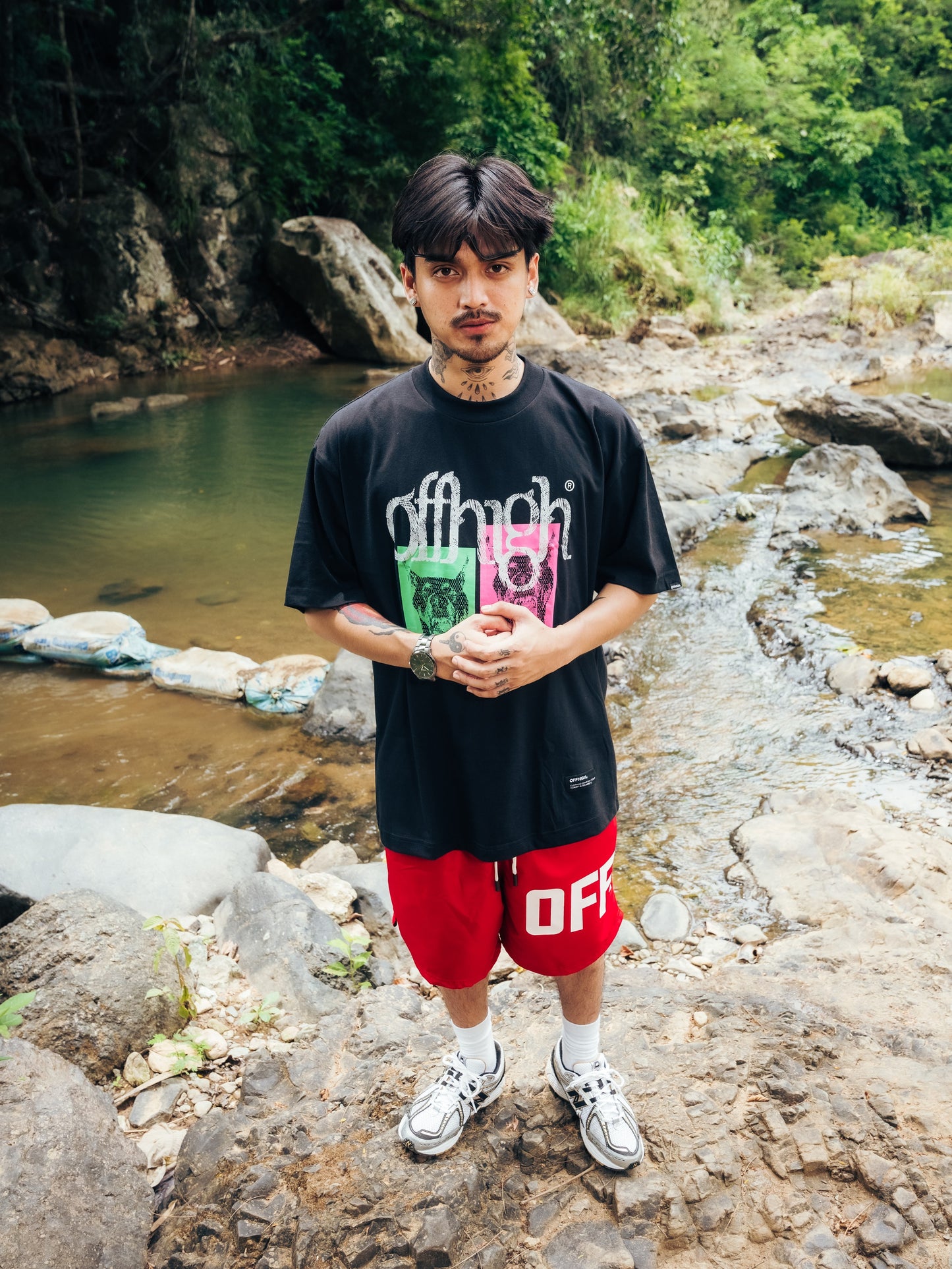 OFFHIGH TEMP BLACK TSHIRT