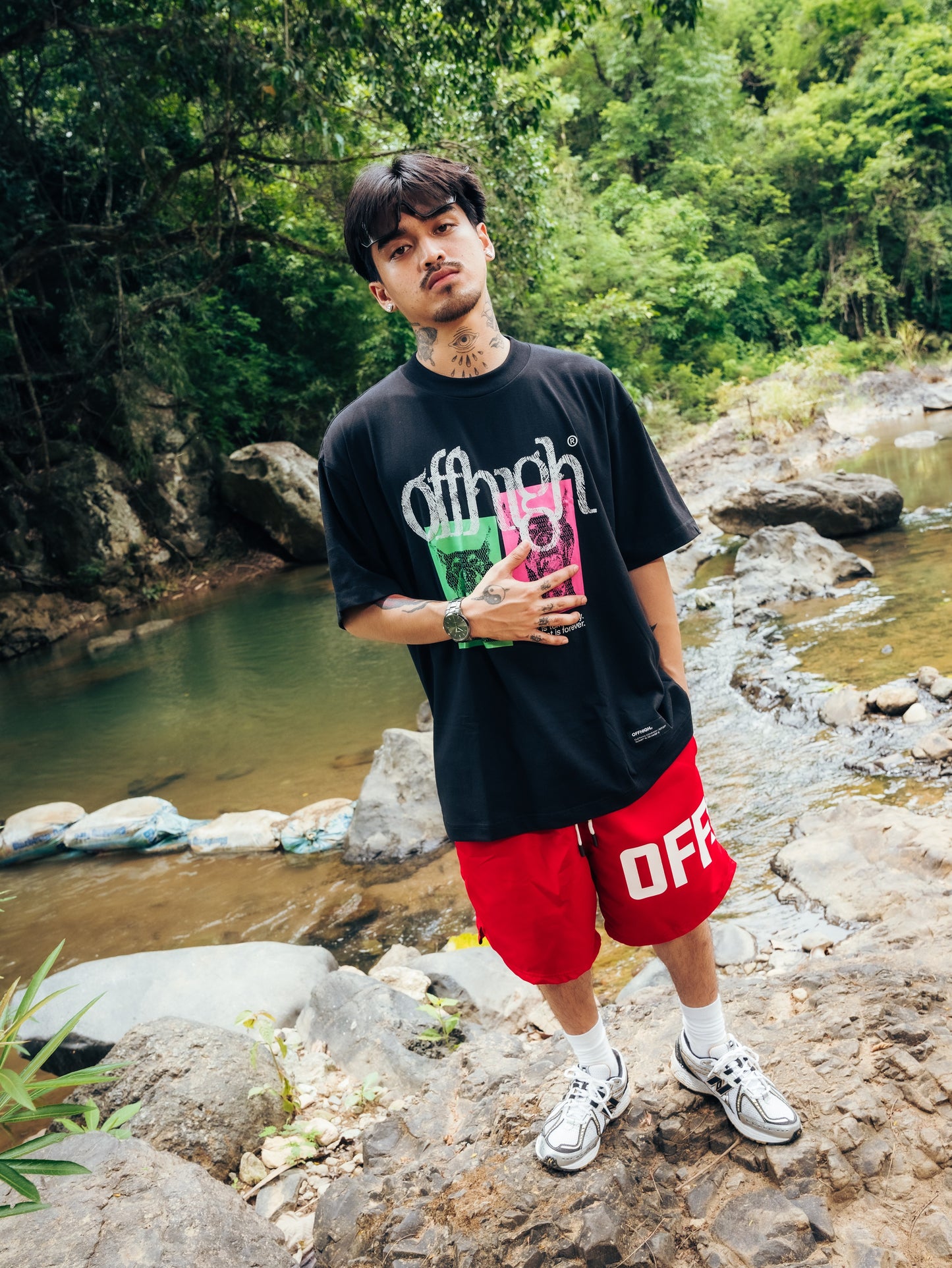 OFFHIGH TEMP BLACK TSHIRT
