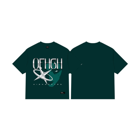 OFFHIGH HIGHDRATED  MOSS GREEN TSHIRT