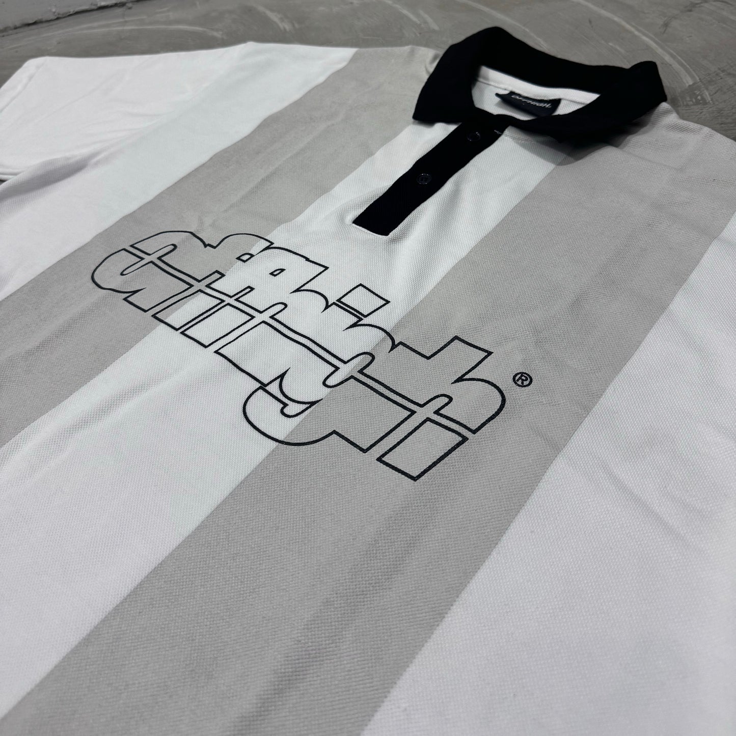 OFFHIGH THRIVE BOXY FIT POLO SHIRT WHITE